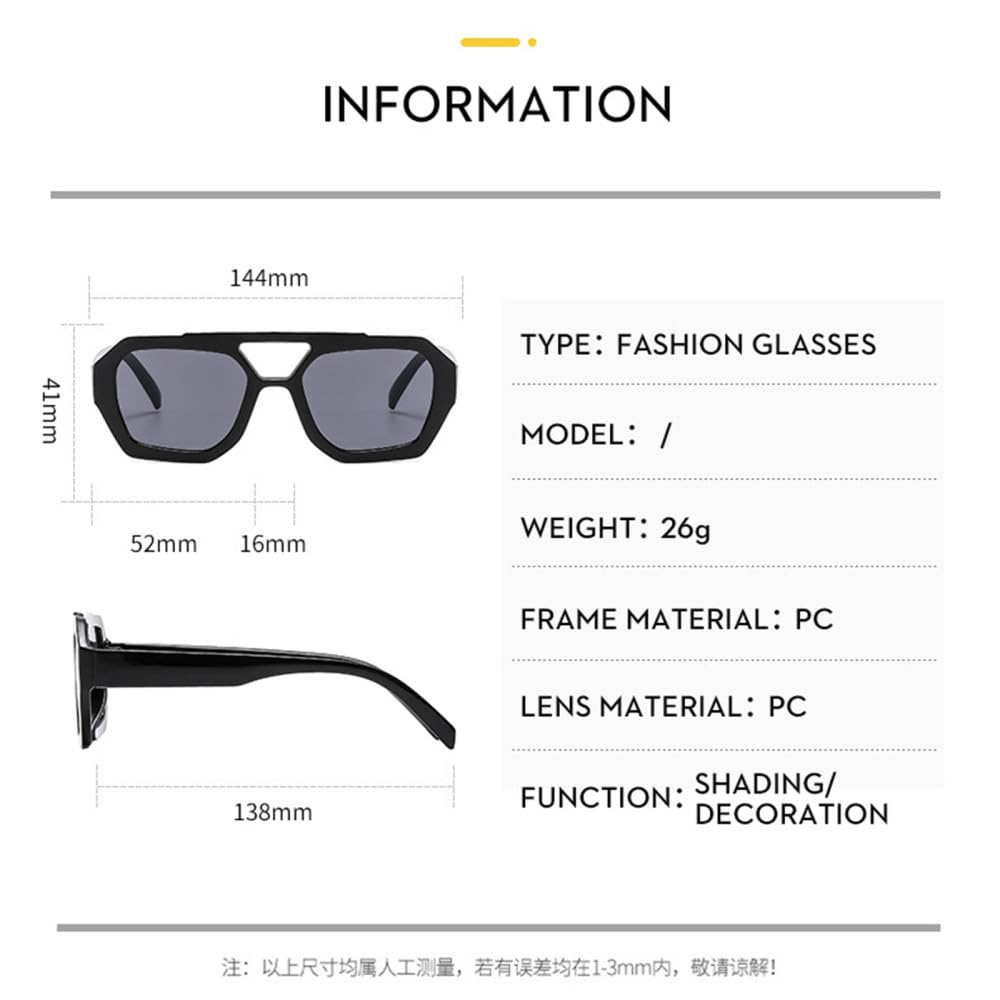 UV400 Double Bridges Retro Women Sunglasses Men Sun Glasses Shades - Stylish Vintage Design for UV Protection and Eye Comfort - Ideal Fashion Accessories for Summer Essentials