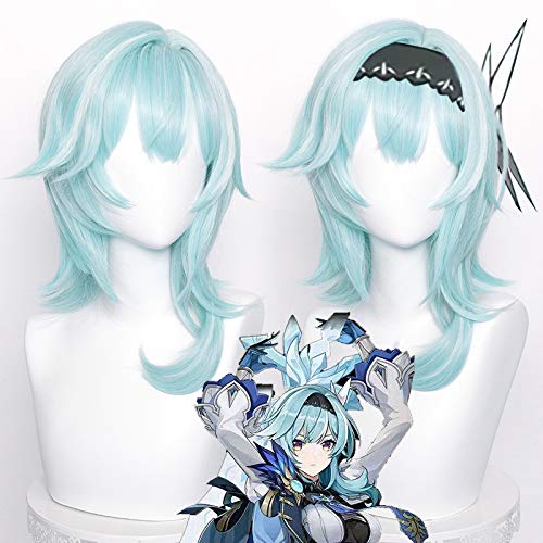 SL Wavy Blonde Ponytail Wig for Jean Cosplay,Golden Princess Hair Wigs with Pigtails Bangs + Wig Cap for Halloween Peach Costume: Middle Blonde Jean