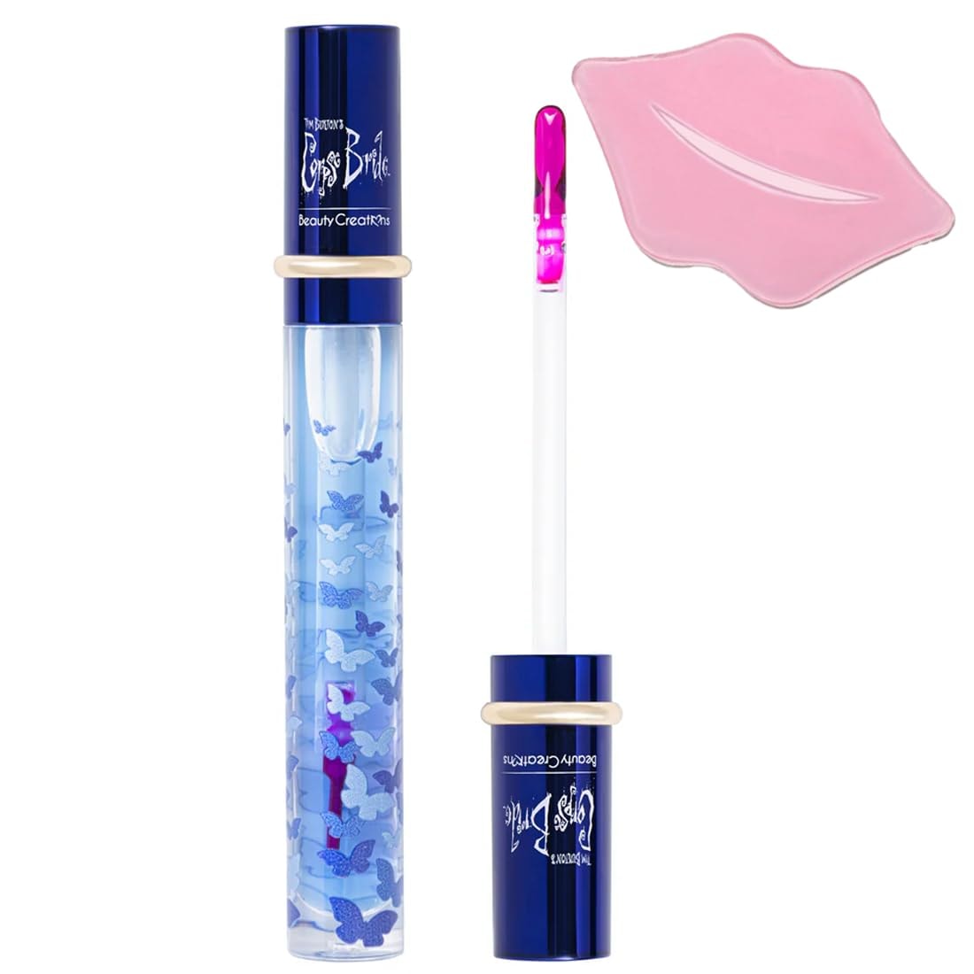 Glam Lux Beauty Bundle Tim Burton's Corpse Bride X Beauty Creations Lip Oil, Color Changing, Hydrating, 0.11 oz: Glam Lux Beauty Bundle Tim Burton's Corpse Bride X Beauty Creations Lip Oil, Color Changing, Hydrating, 0.11 oz