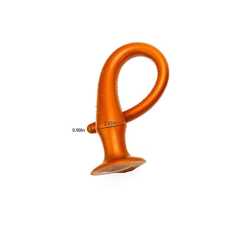 Super Long Anal Plug Dildo Flexible Liquid Silicone Butt Plug for Men and Women: X-Large (Pack of 1)