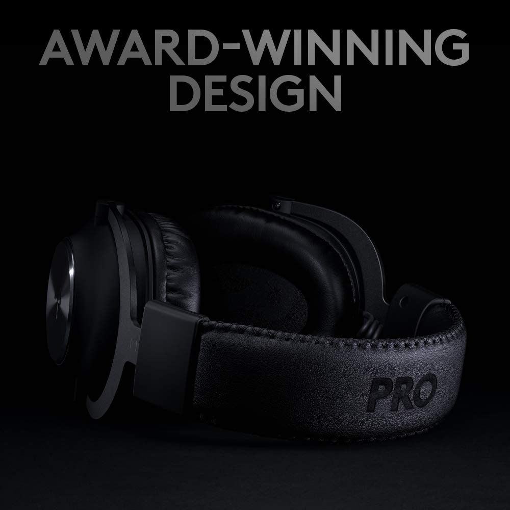 Logitech G PRO X Wireless LIGHTSPEED Gaming  with Blue VOCE Mic Filter Tech, 50 mm PRO-G Drivers, and DTS Headphone:X 2.0 Surround Sound, 20+ Hour Battery Life - Black: Headset