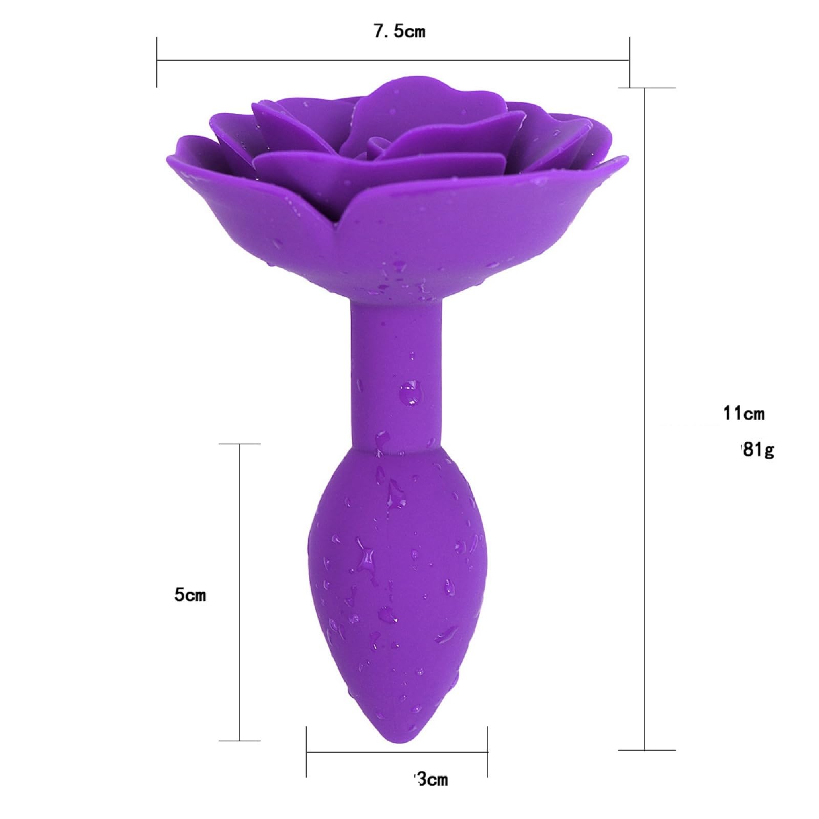 Anal Plug Training Sexy Shaped Butt Plugs Trainer Silicone Anal Plugs Beginners Starter for Men & Women: Black