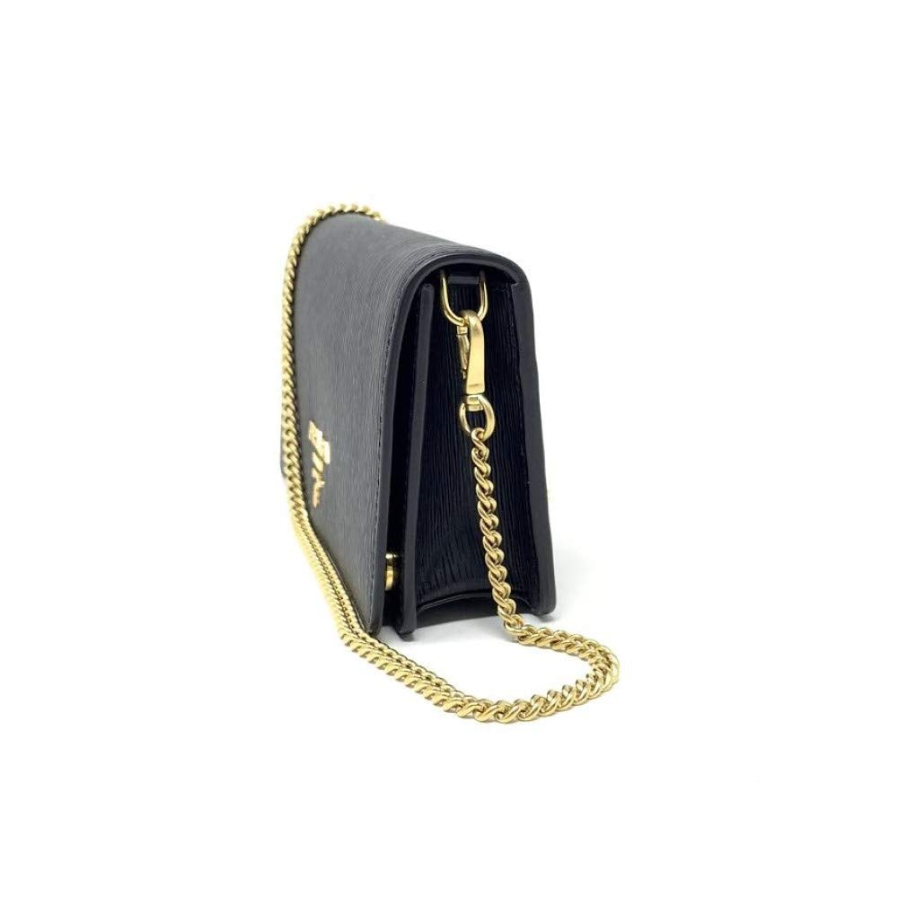 Prada Womens Miniborse Black Vitello Move Small Leather Crossbody 1BP021 - Image 4