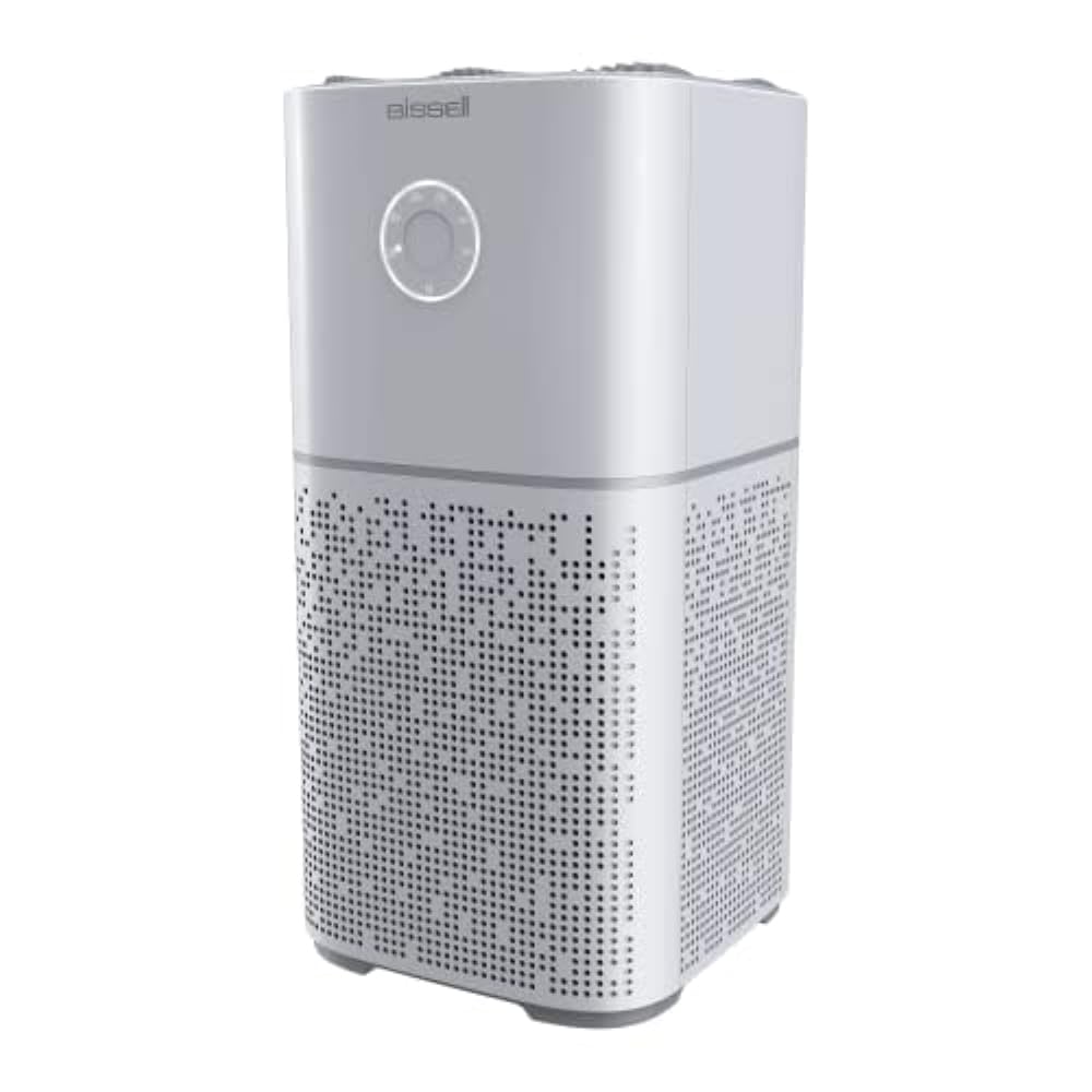 BISSELL  For Home, Bedroom, HEPA Filter, Filters Smoke, Allergies, Pet Dander, Odor, Dust, Gray, 3496+: Air180 Air Purifier