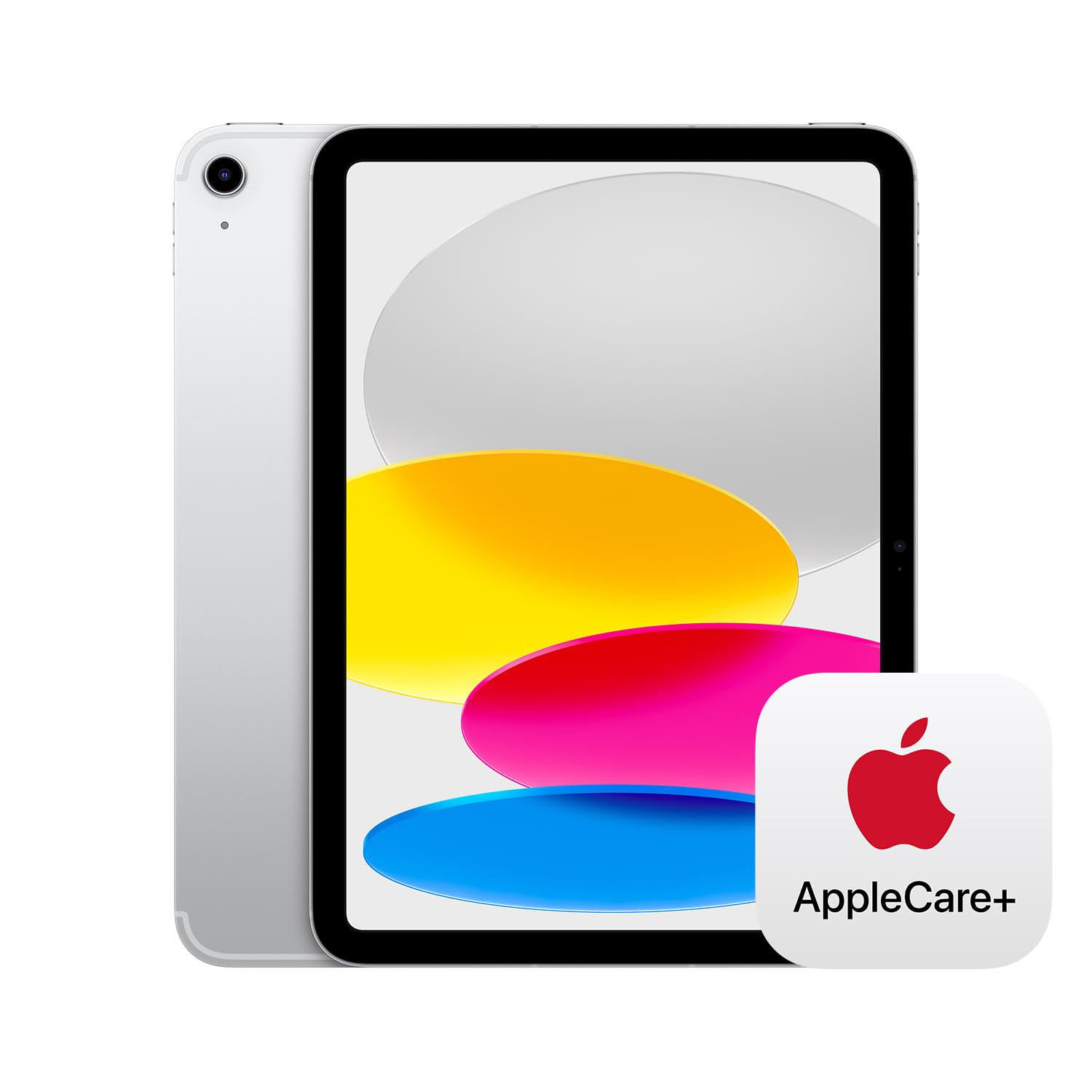 Apple iPad (10th Generation): with A14 Bionic chip, 10.9-inch Liquid Retina Display, 64GB, Wi-Fi 6, 12MP front/12MP Back Camera, Touch ID, All-Day Battery Life – Blue: WiFi + Cellular 256GB Silver With AppleCare+ (2 Years)