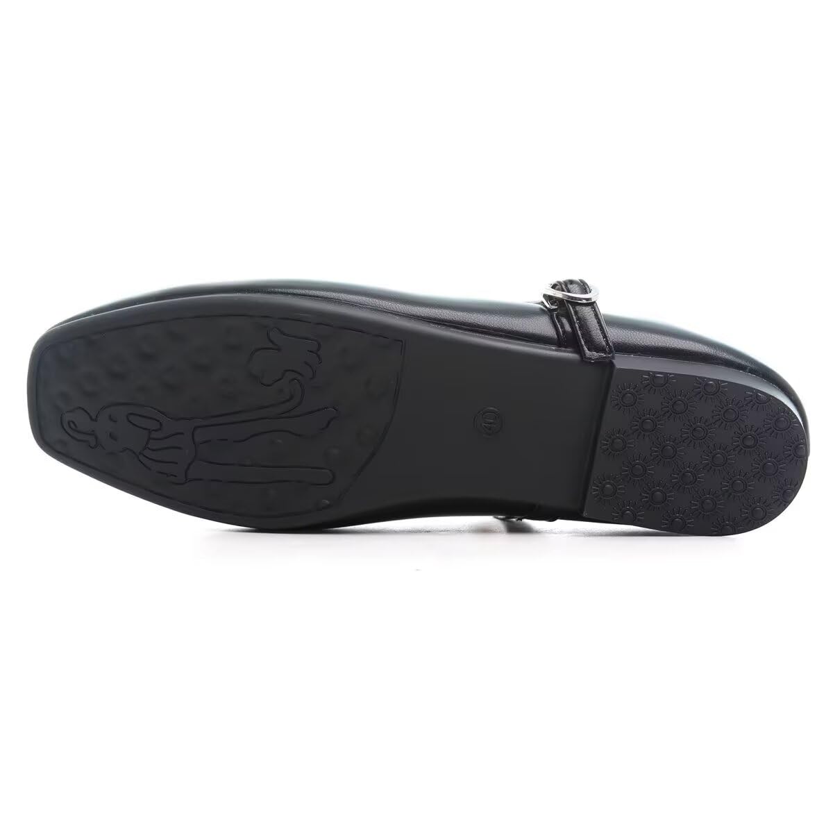 VFDB Women Mules Elegant Dressy Flats Closed Toe Microfiber Leather Shoes Adjustable Buckle Strap Mary Jane Casual Office Shoes thumbnail 6