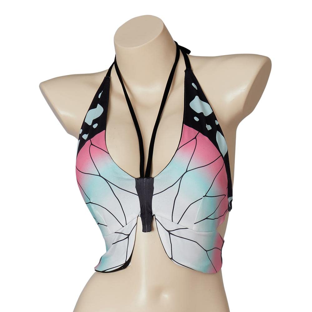 iSHOWcos Anime Women's Halter Necktie Swimsuit Top: Small