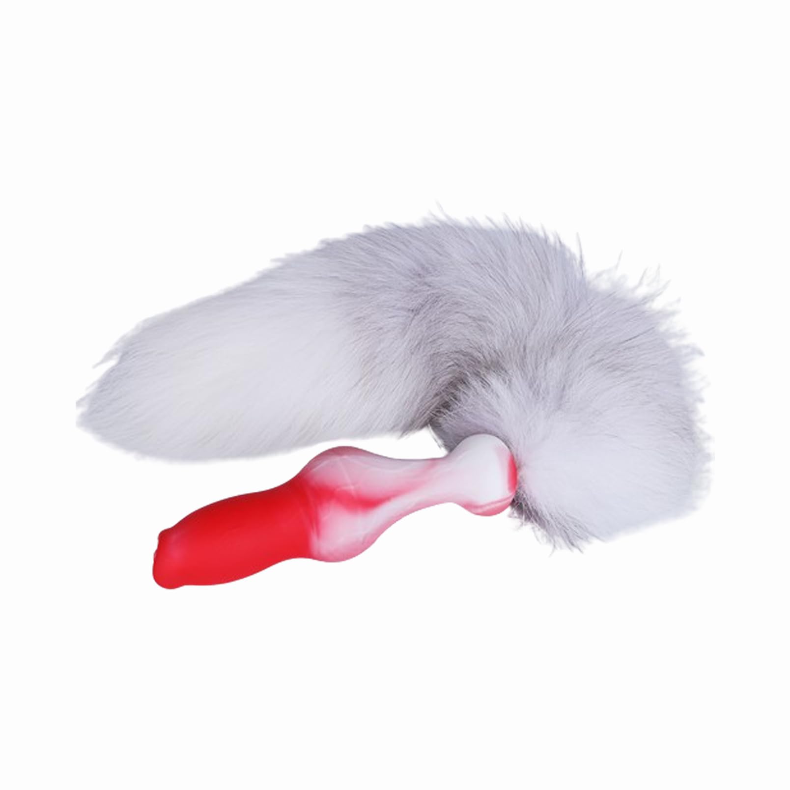 Youhitec Anal Sex Toy Silicone Dildo with Tail - Realistic Anal Dildo Butt Plug with Big Knot, Soft G Spot Dildo Huge Prostate Dildo Anal Dilator for Women/Men - 7.28in: 4.72IN Anal Dildo with Tail