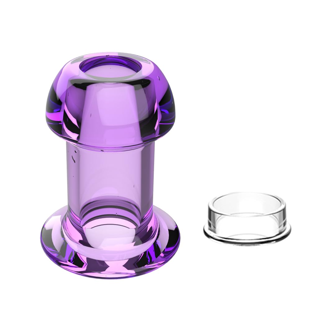 Hollow Tunnel Butt Plug with Matched Stopper Anal Plug Thread Butt Plug Sex Toys, 4PCS Butt Plugs Training Set for Beginners Advanced Users Adult Sex Toy