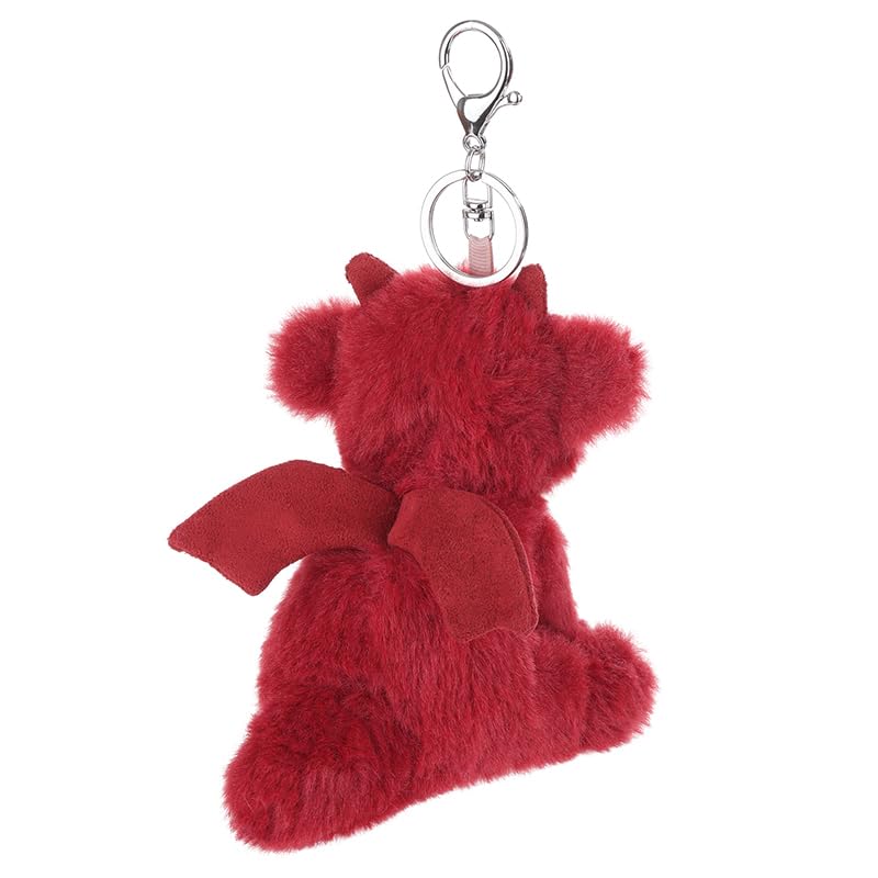Apricot Lamb Cute Toys Plush Red Dragon Dinosaur Stuffed Animal Soft Keychain for Kids Bag, Purse, Backpack, Handbag (Red Dragon，4.7 Inches)