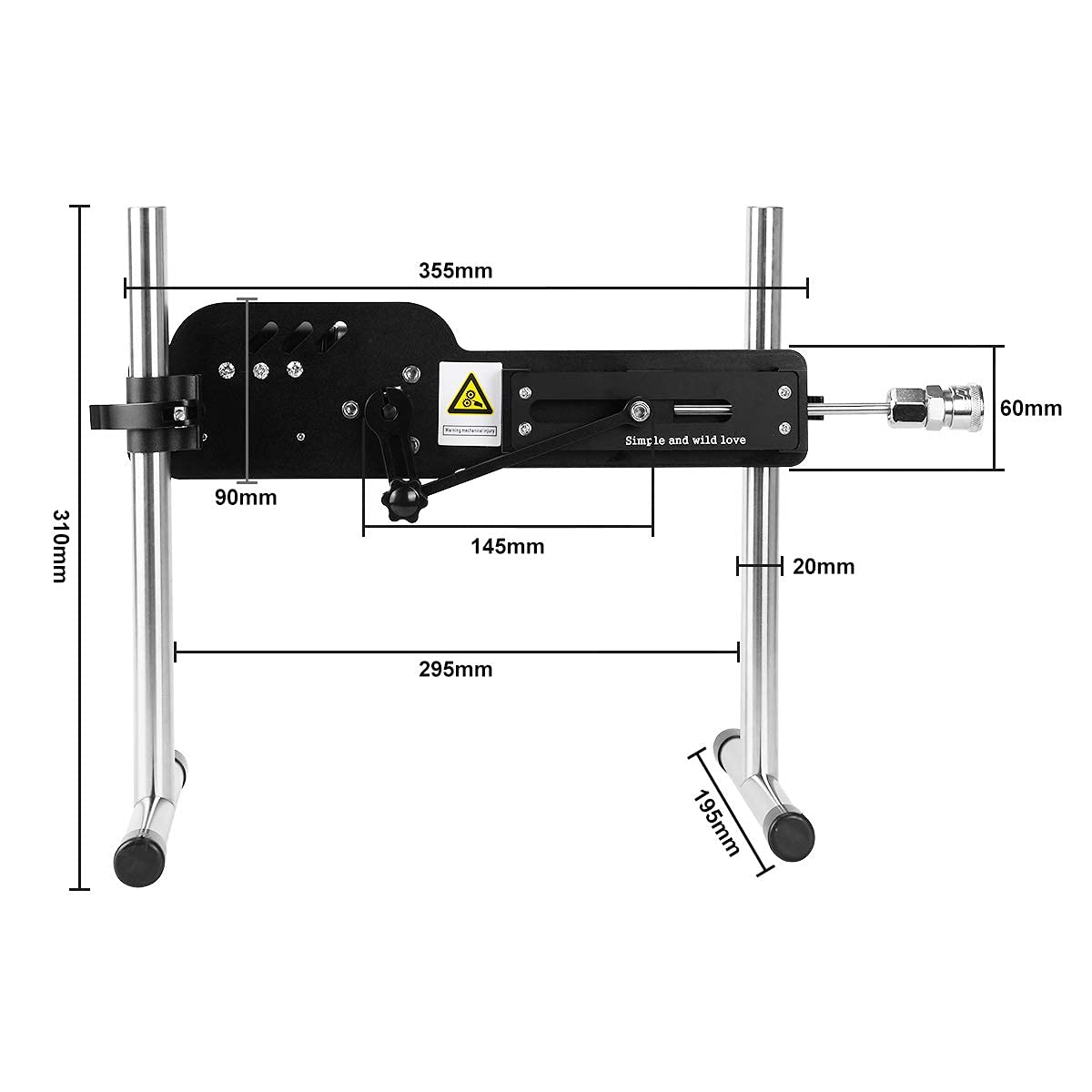 JESSKY Premium Sex Machine, Adjustable Love Machine Adult Sex Toys APP/Remote Control Thrusting Sex Machine with 3 Attachments for Women and Men: 1-thrusting Sex Machine