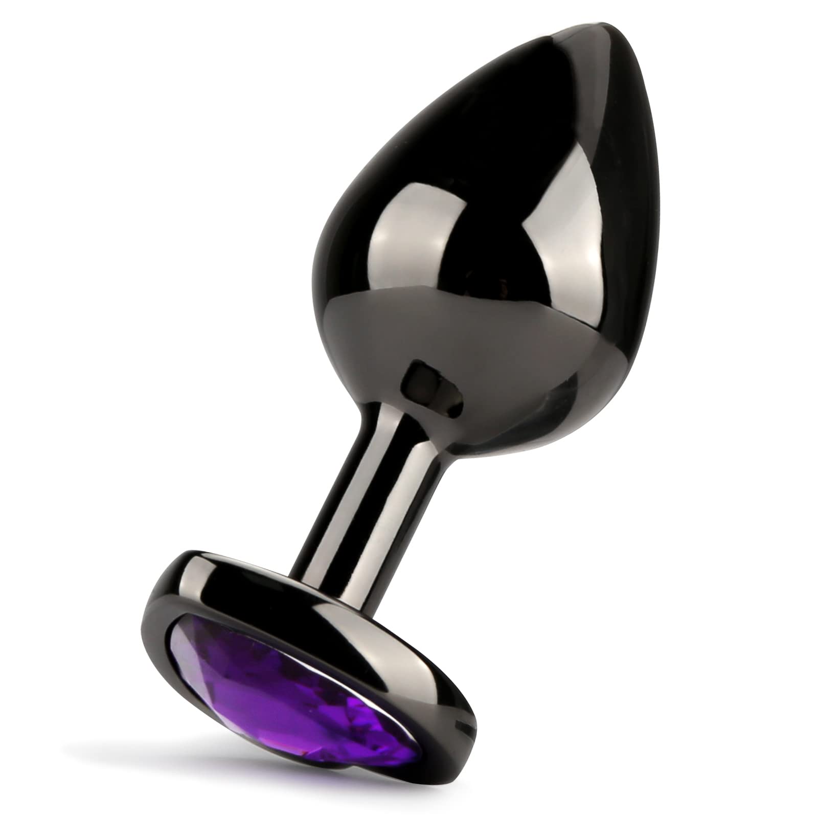 HISIONLEE Anal Plug 3PCS Sex Toys Anal Training Set Metal Butt Plug Adult Trainer Kit Toy with Crystal Diamond S&M Adult Gay Anal Plugs Toy for Beginners Couples Women Men Unisex(): Purple