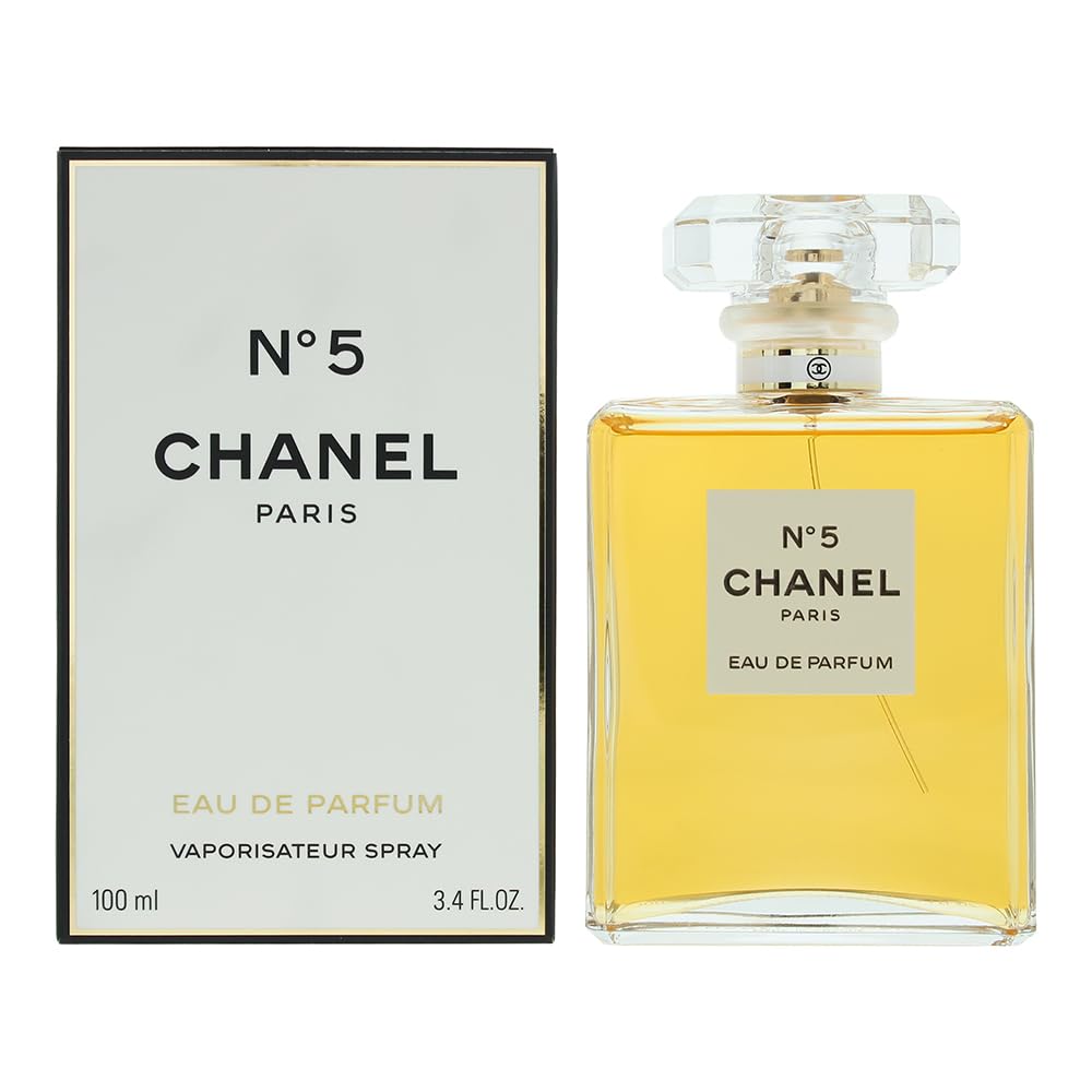No. 5 by Chanel for Women, Eau De Parfum Spray, 3.4 Ounce: CHANEL NO.5 3.4 FL OZ 100mL EAU DE PARFUM 3.4 Fl Oz (Pack of 1)
