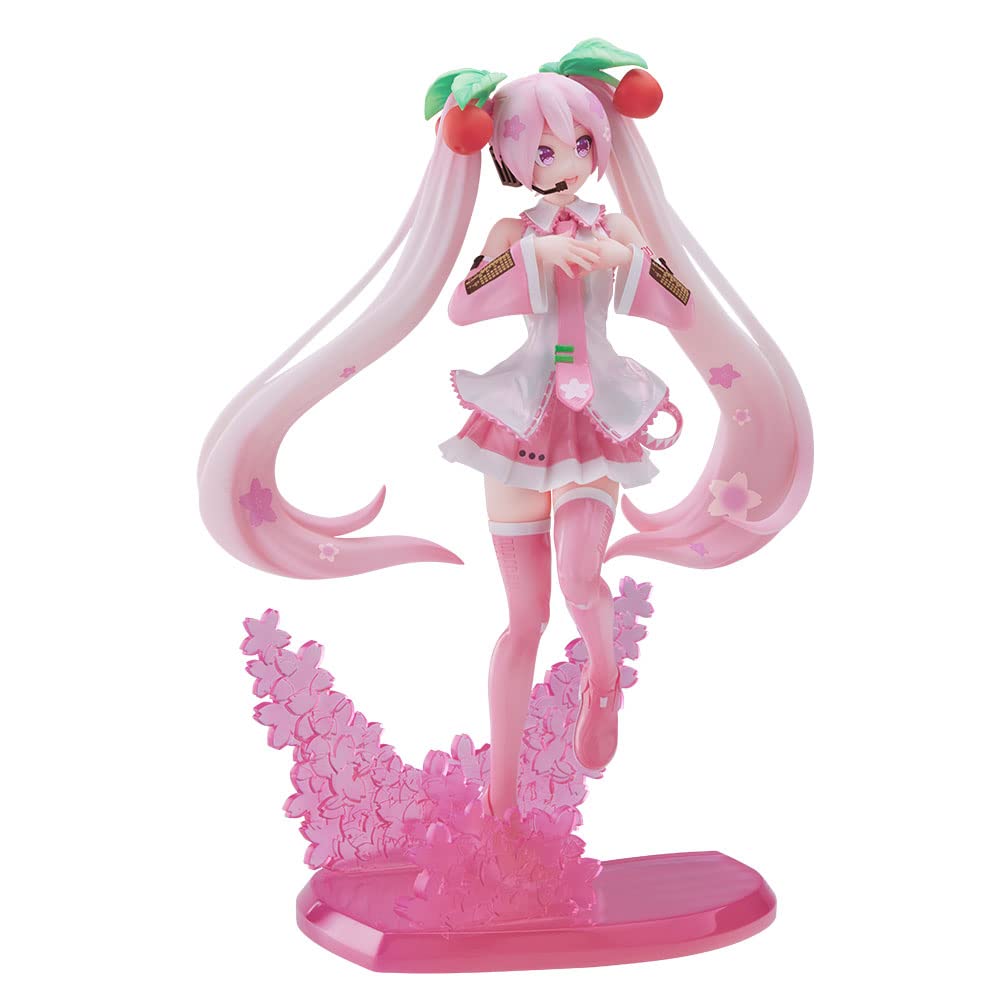 SEGA Goods Hatsune Miku - Sakura Miku 2023 - Statuette Luminasta 21cm: Pink,white