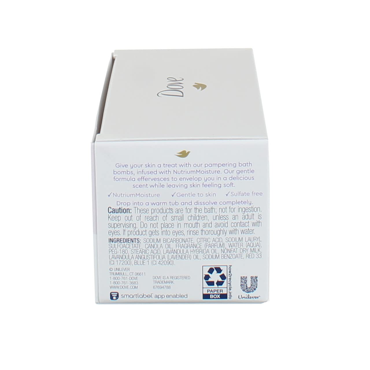 Dove Bath Bomb Milk Swirls Lavender & Honey Macaroon, 2 Pieces, Total Weight 5.6 oz: Dove Bath Bomb Milk Swirls Lavender & Honey Macaroon, 2 Pieces, Total Weight 5.6 oz