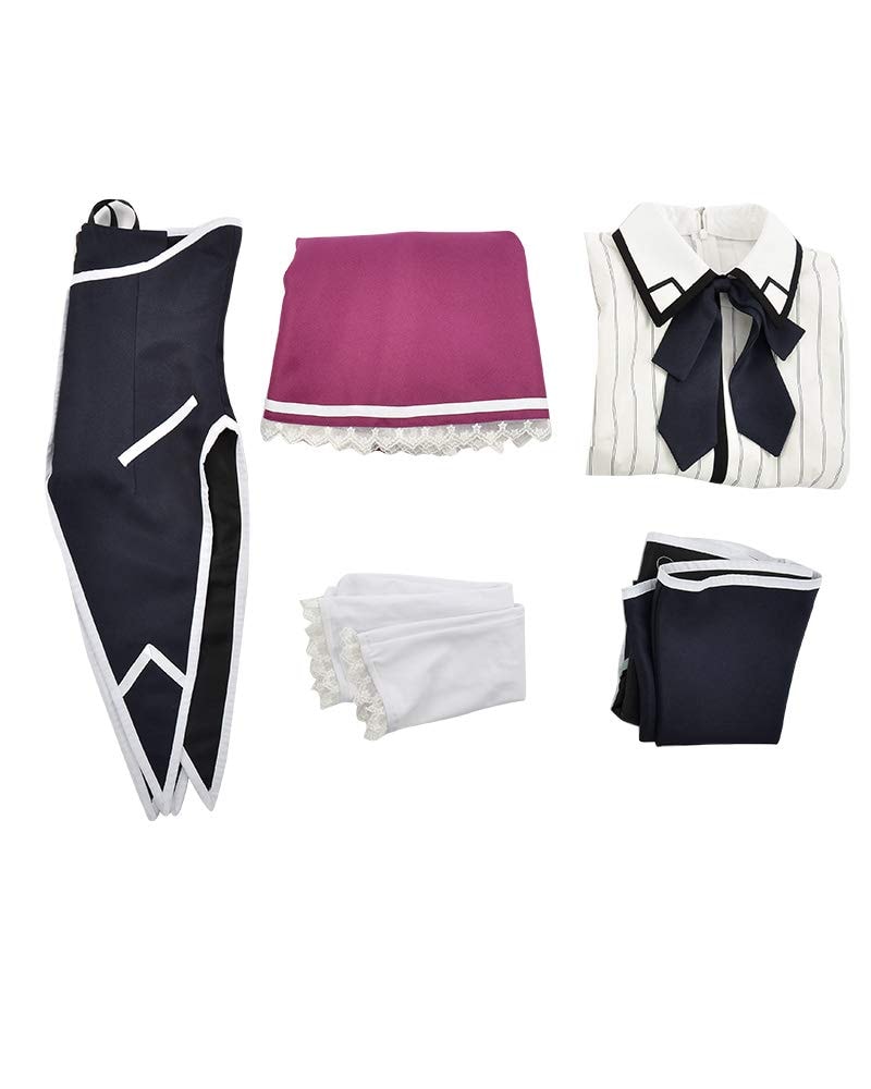Haikyuu Women Crimson Haired Ruin Princess Cosplay School Uniform Costume With Cape Sock Dress Halloween Comic Con