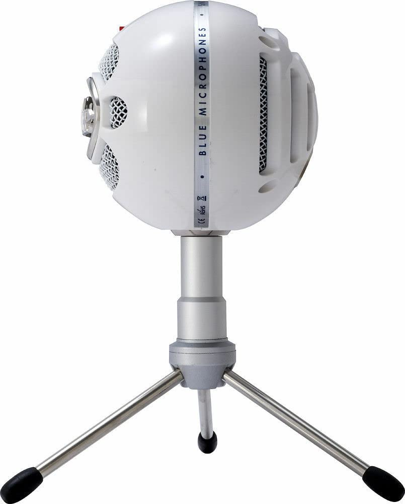 Logitech for Creators Blue Snowball iCE USB Microphone - White: Logitech for Creators Blue Snowball iCE USB Microphone - White