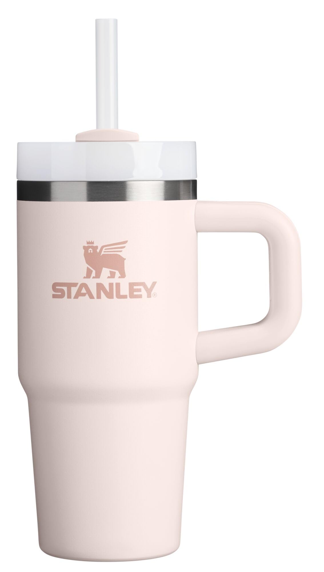 Stanley Quencher H2.0 Tumbler with Handle and Straw 30 oz | Flowstate 3-Position Lid | Cup Holder Compatible for Travel | Insulated Stainless Steel Cup | BPA-Free | Rose Quartz 2.0: 14 Ounces Rose Quartz 2.0