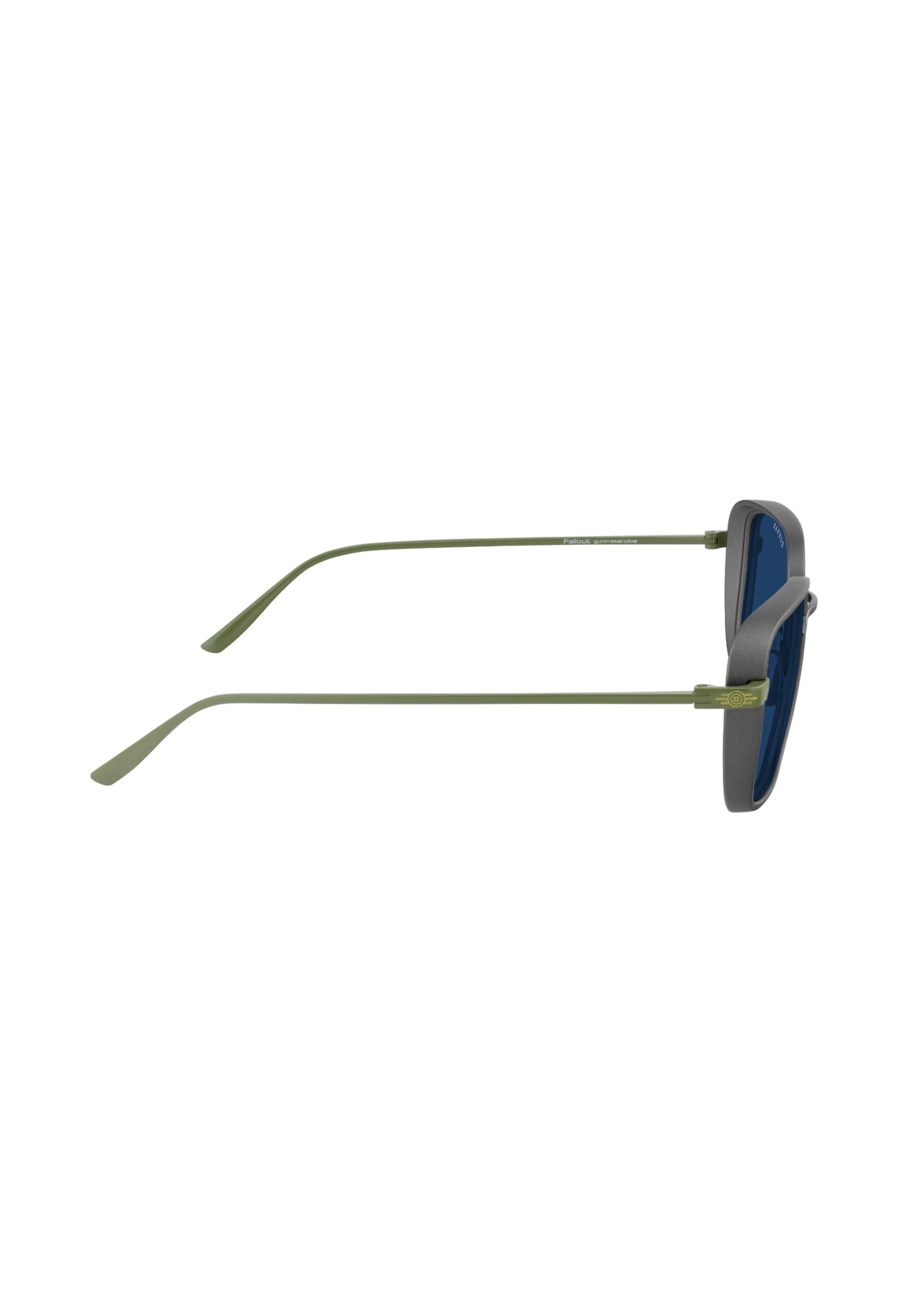 Fallout GUNNAR Gaming, Computer, Blue Light Blocking Glasses – Exclusive Vault 33 Glasses – Patented Lens Technology: Gunmetal/Olive Sun