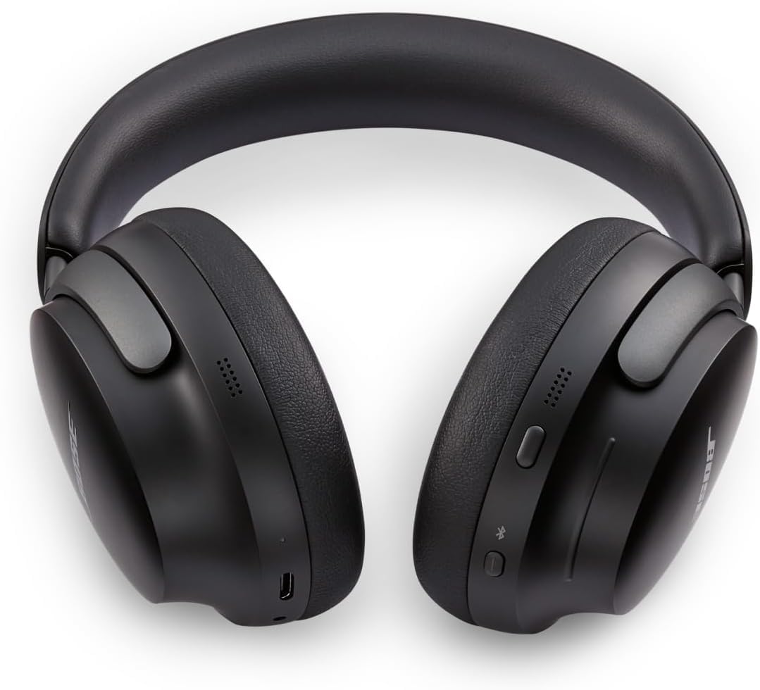 Bose QuietComfort Ultra Bluetooth Headphones, Wireless Headphones with Spatial Audio, Over Ear Noise Cancelling with Mic, Up to 24 Hours of Playtime,