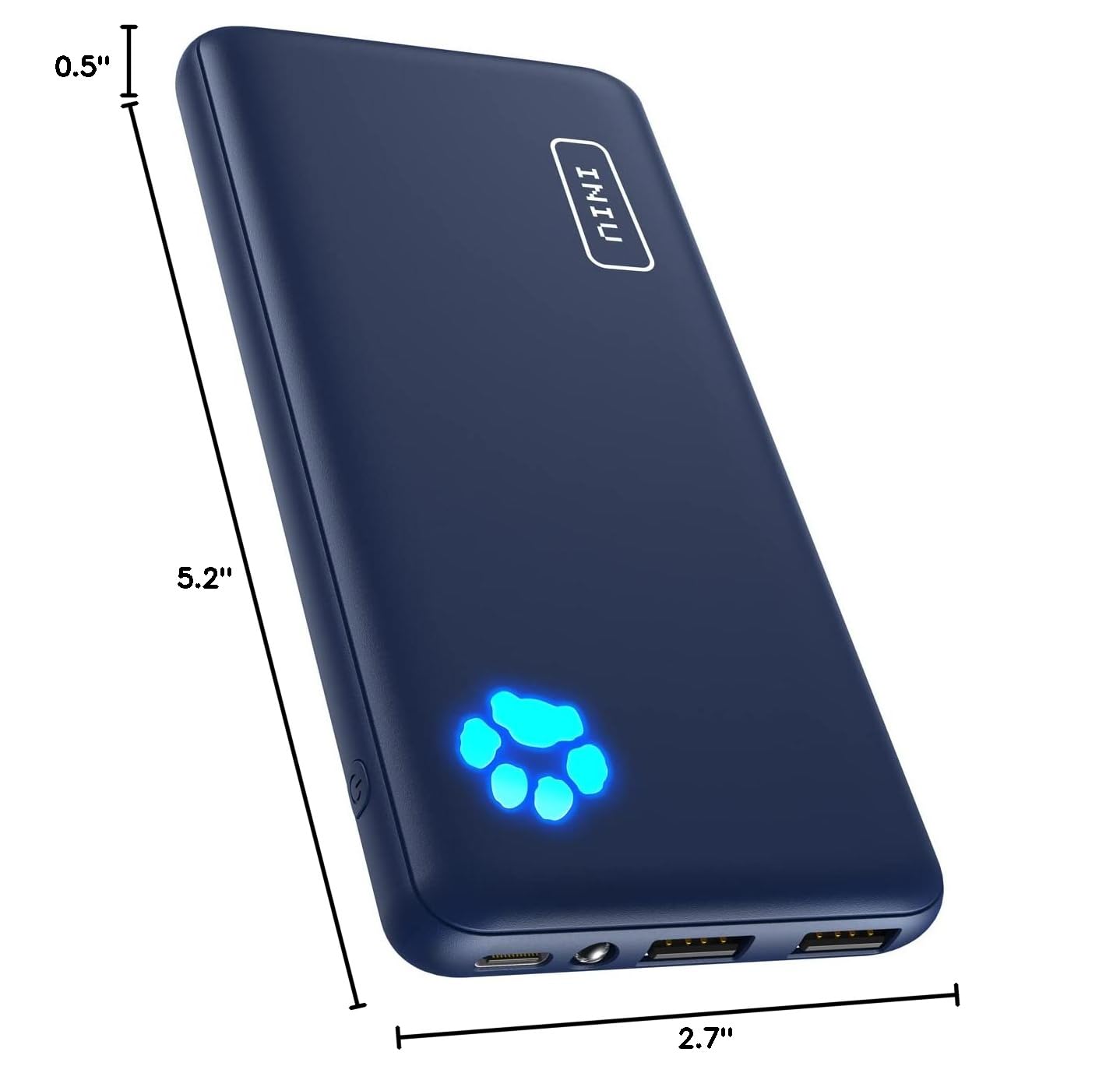 INIU Portable Charger, Slimmest 10000mAh 5V/3A Power Bank, USB C in&out High-Speed Charging Battery Pack, External Phone Powerbank Compatible with iPhone 16 15 14 13 12 Samsung S22 S21 Google iPad etc: INIU Portable Charger, USB C Slimmest & Lightest Triple 3A High-Speed 10000mAh Power Bank, Flashlight Battery Pack Compatible with iPhone 16 15 14 13 12 X Plus Samsung S22 S21 Google iPad, etc