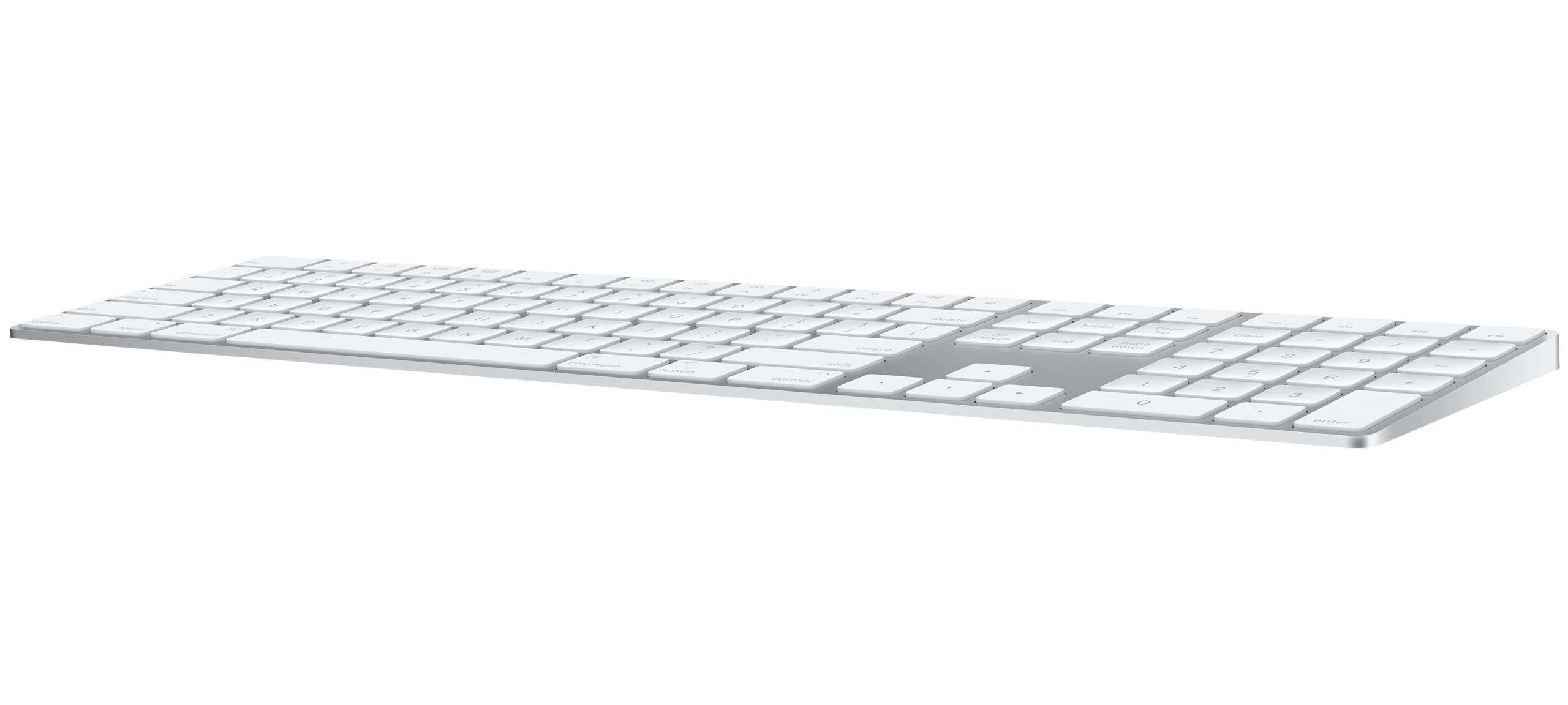Apple Magic Keyboard with Numeric Keypad: Wireless, Bluetooth, Rechargeable. Works with Mac, iPad, or iPhone; US English - White - Image 4