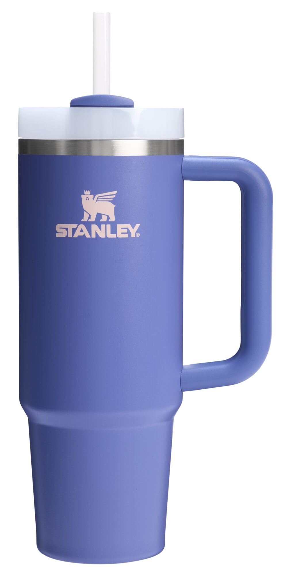 Stanley Quencher H2.0 Tumbler with Handle and Straw 30 oz | Flowstate 3-Position Lid | Cup Holder Compatible for Travel | Insulated Stainless Steel Cup | BPA-Free | Rose Quartz 2.0: 30 Ounces Exclusive Lupine