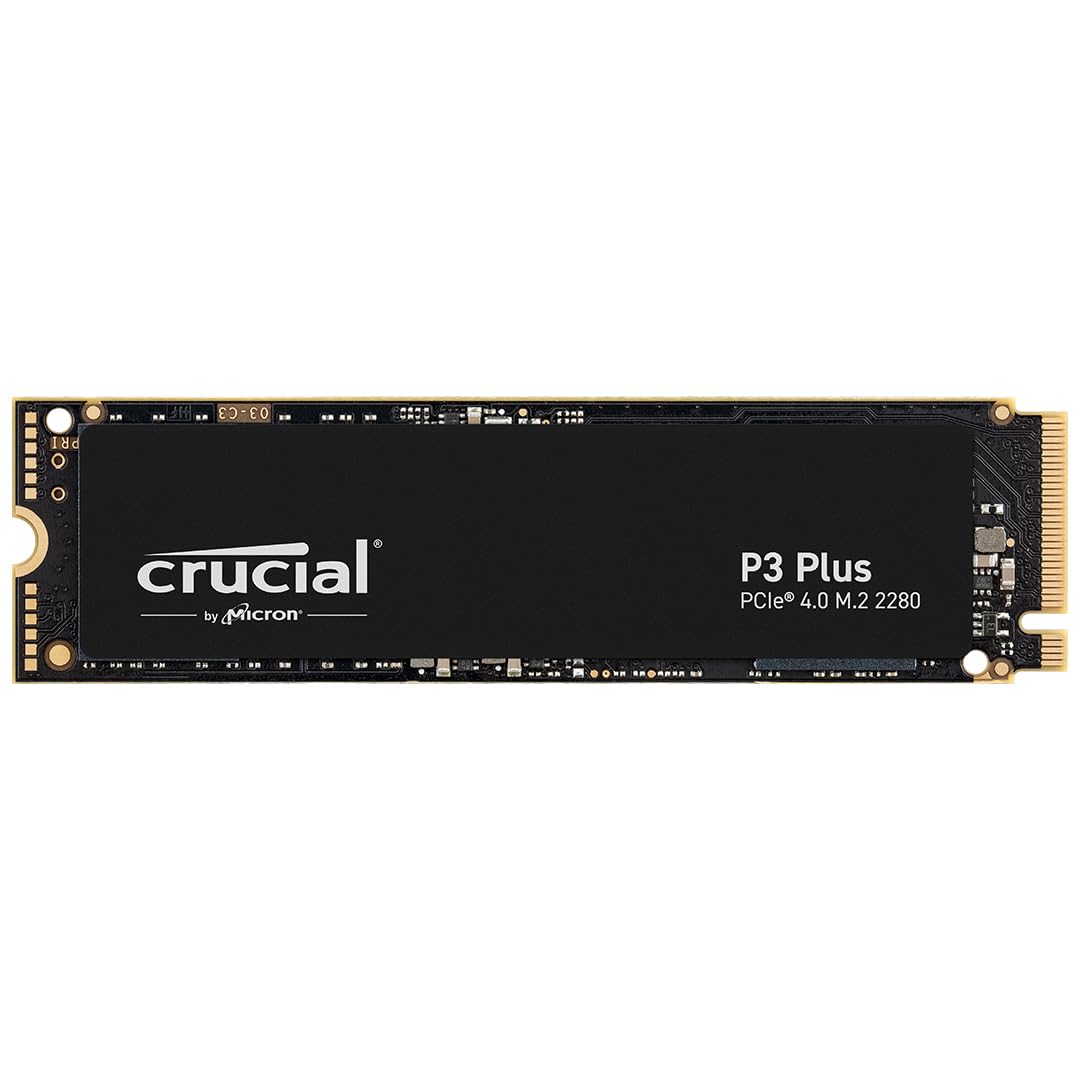 Crucial P3 Plus  PCIe Gen4 3D NAND NVMe M.2 SSD, up to 4800MB/s - CT4000P3PSSD8: 2TB P3 Plus SSD