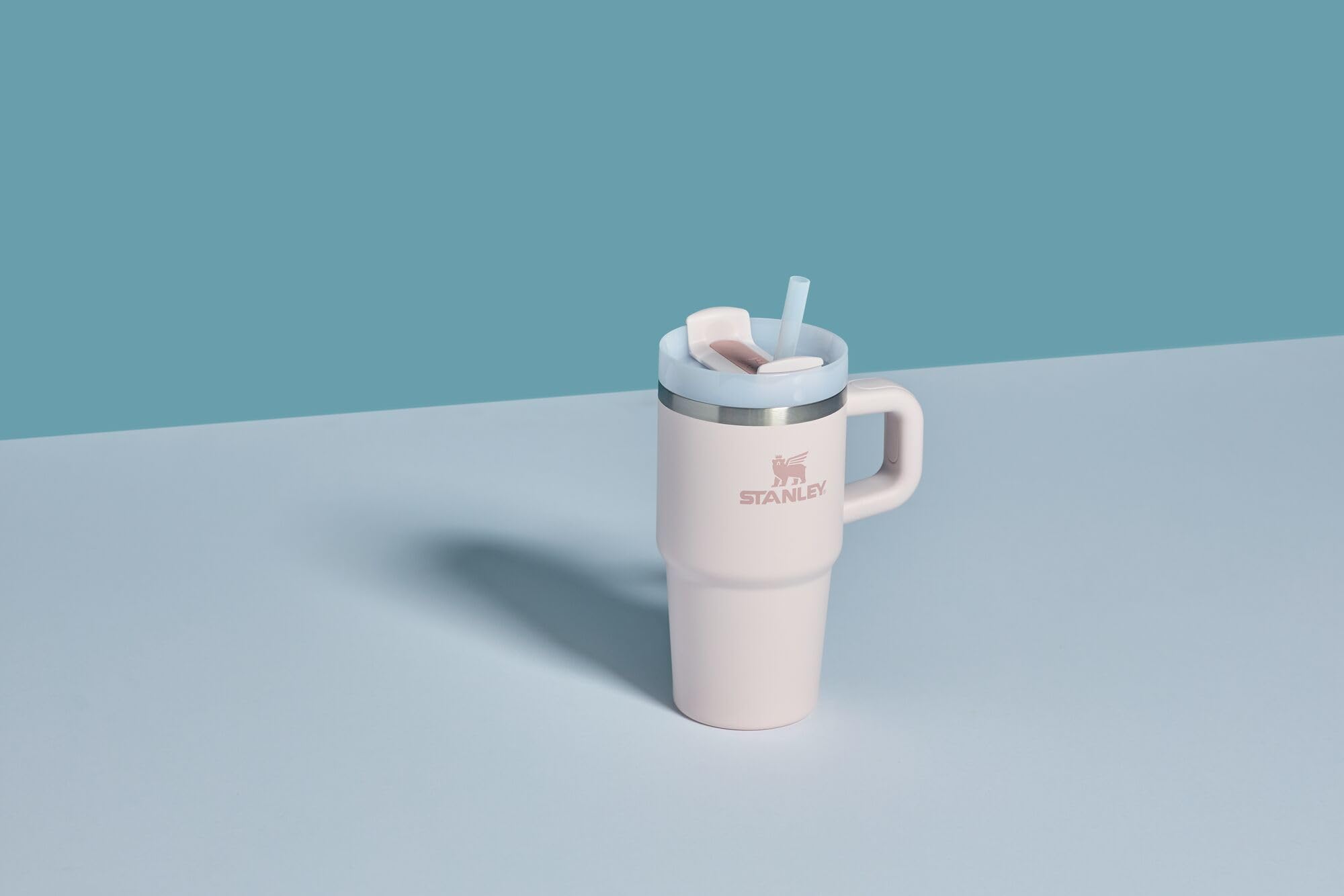 Stanley Quencher H2.0 Tumbler with Handle and Straw 30 oz | Flowstate 3-Position Lid | Cup Holder Compatible for Travel | Insulated Stainless Steel Cup | BPA-Free | Rose Quartz 2.0: 14 Ounces Rose Quartz 2.0