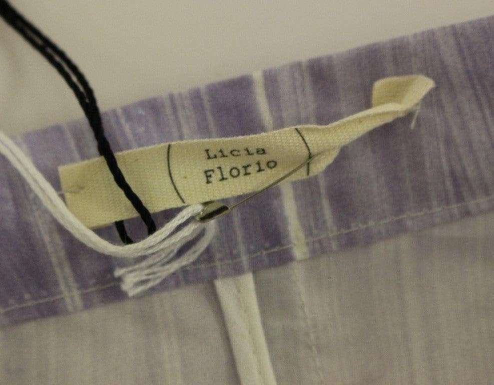 Licia Florio Elegant Purple Viscose Skirt - Wrap Women's Closure thumbnail 6