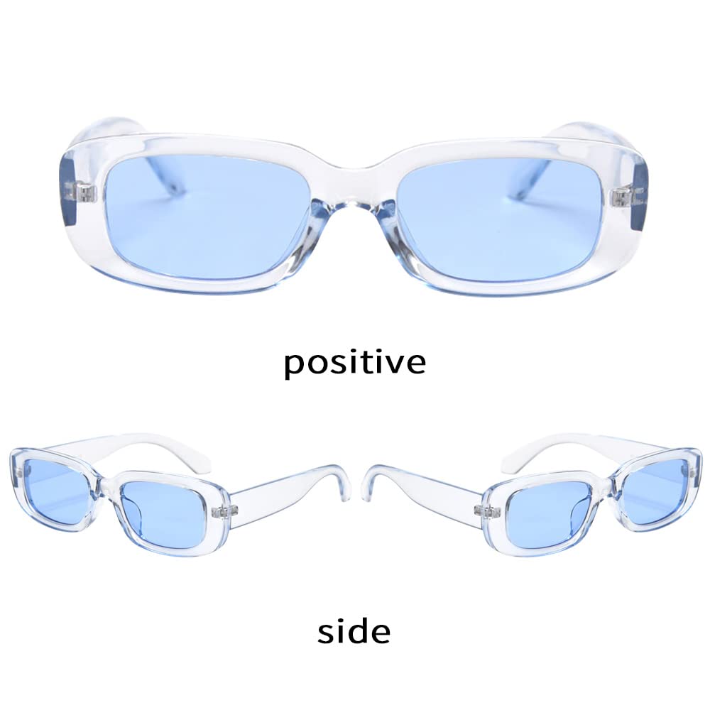 BOJOD Rectangle Sunglasses for Women Retro Fashion Sunglasses UV 400 Protection Square Frame Eyewear thumbnail 5