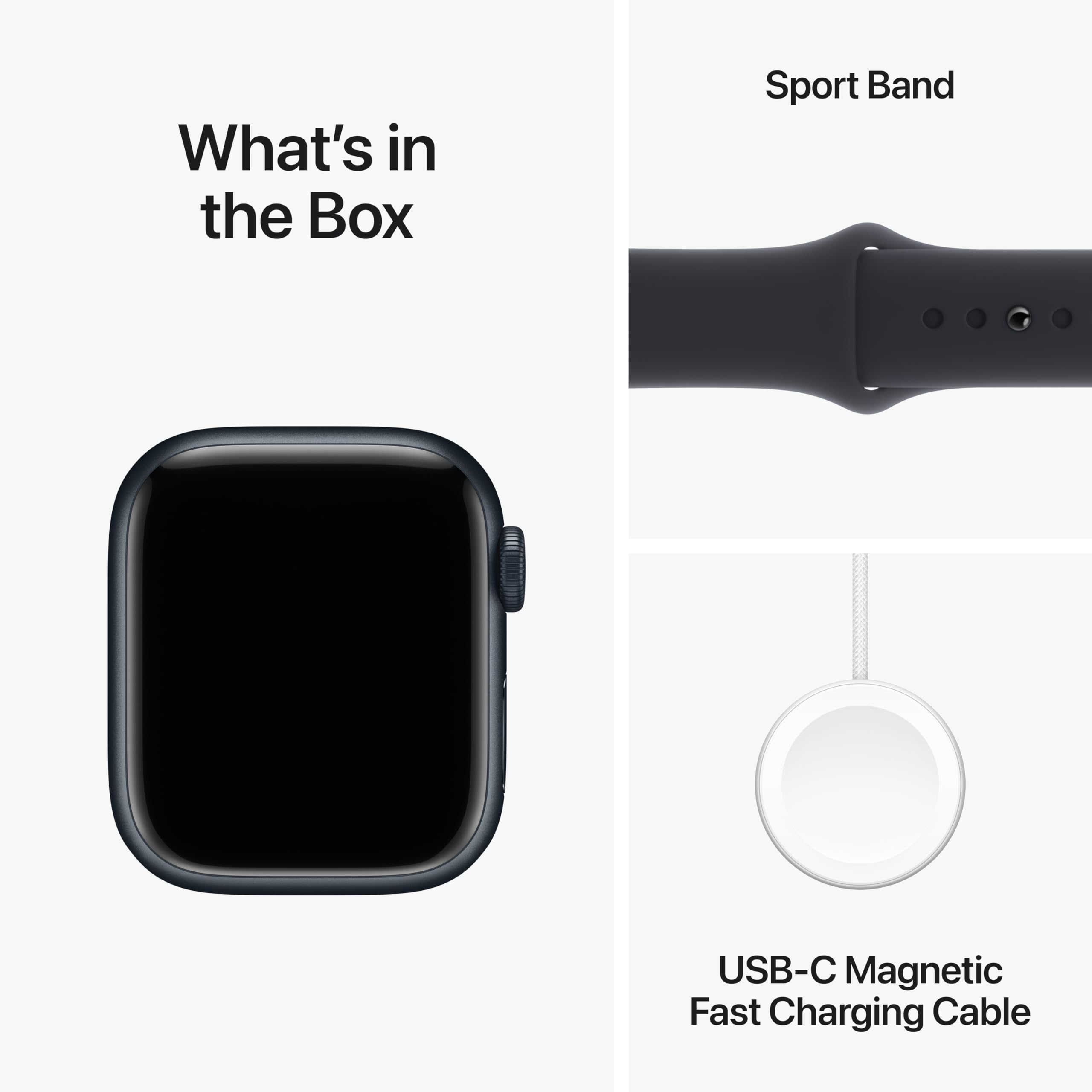 Apple Watch Series 9 [GPS 41mm] Smartwatch with Pink Aluminum Case with Light Pink Sport Loop One Size. Fitness Tracker, ECG Apps, Always-On Retina Display, Carbon Neutral Pink Aluminum Case with Light Pink Sport Loop 41mm Case One Size - fits 130–200mm wrists: Midnight Aluminum Case with Midnight Sport Band 41mm Case M/L - fits 150&#x2013;200mm wrists