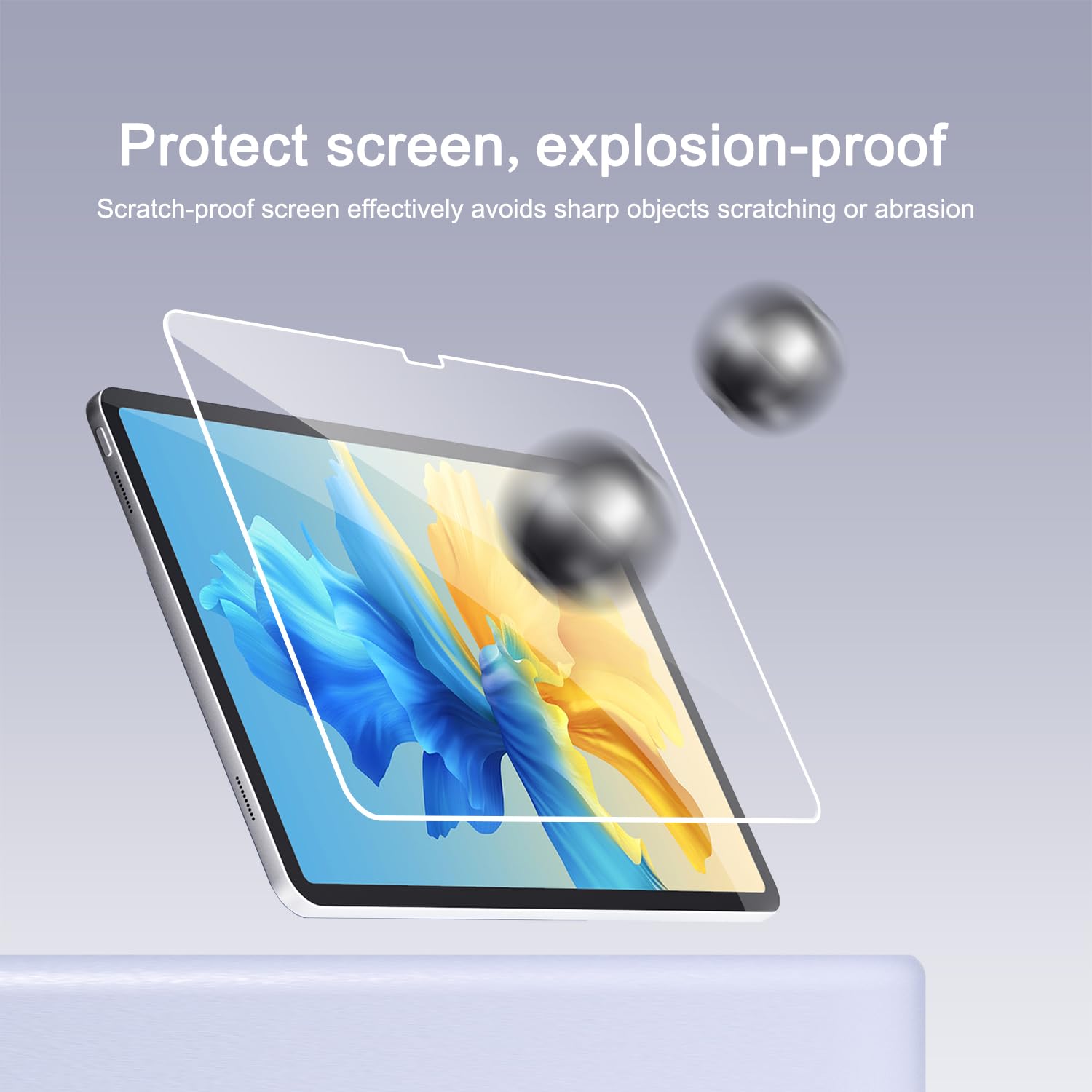 Ailun 2 Pack Screen Protector for iPad Pro 13 Inch 2024 7th Generation + 2 Pack Camera Lens Protector,Tempered Glass Anti-Scratch Case Friendly, Compatible with Face ID Apple Pencil[4 Pack]