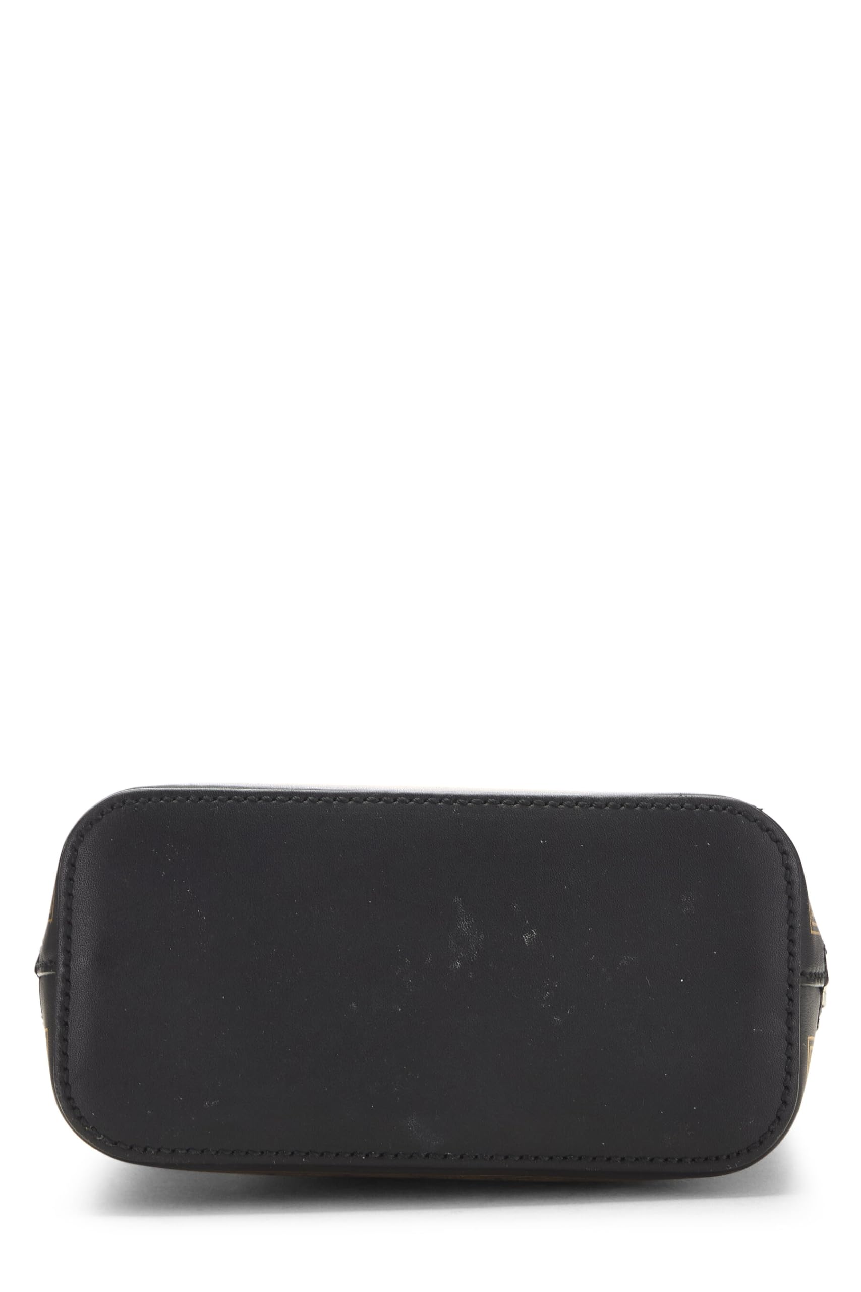 Gucci, Pre-Loved Black Leather Guccy Moon & Stars Dome Crossbody Mini, Black