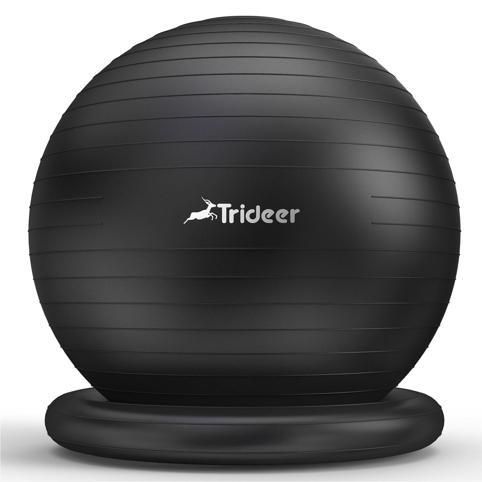Trideer Yoga Ball Chair with Base - Stability & Fitness Ball Seat for Home Office, Pregnancy & Workout thumbnail 1