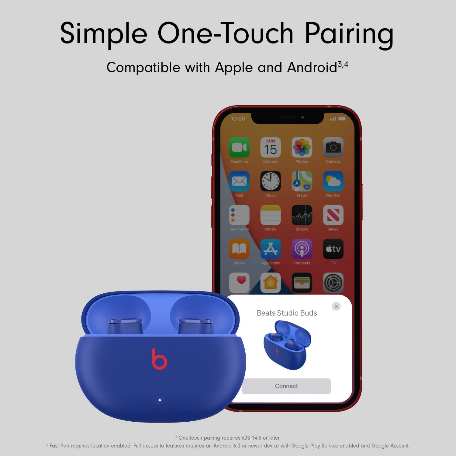 Beats Studio Buds - True Wireless Noise Cancelling Earbuds - Compatible with Apple & Android, Built-in Microphone, IPX4 Rating, Sweat Resistant Earphones, Class 1 Bluetooth Headphones - Sunset Pink