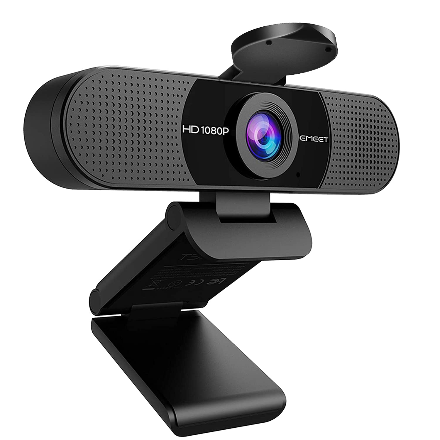 EMEET  Webcam with Microphone, C960 Web Camera, 2 Mics Streaming Webcam, 90°FOV Computer Camera, Plug and Play USB Web Cam for Online Calling/Conferencing, Zoom/Teams/Facetime/YouTube, Laptop/PC