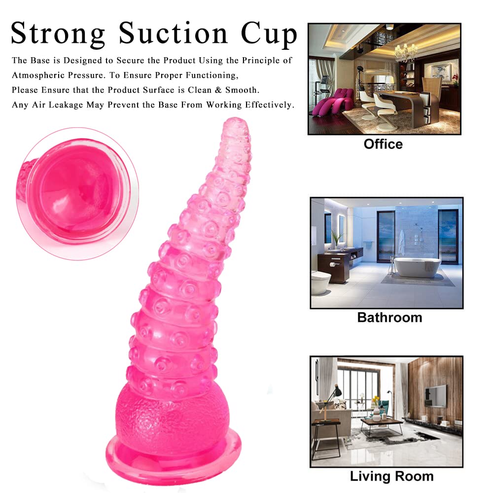 Octopus Tentacle Dildo Soft Realistic Dildo 6" Anal Plug Dildos Butt Plug Stimulator with Strong Suction Cup Anal Sex Toy Monster Silicone Prostate Massager for Women Men Adult Sex Play