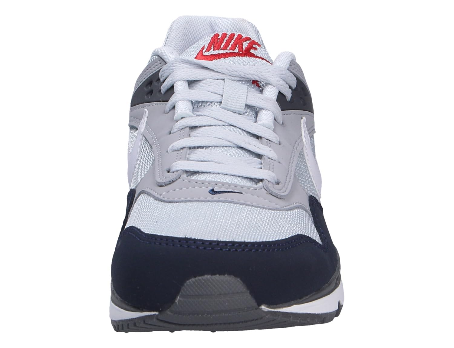 NIKE Men's Sneakers Running Shoes: 8 Pure Platinum White Dark Blue Cherry