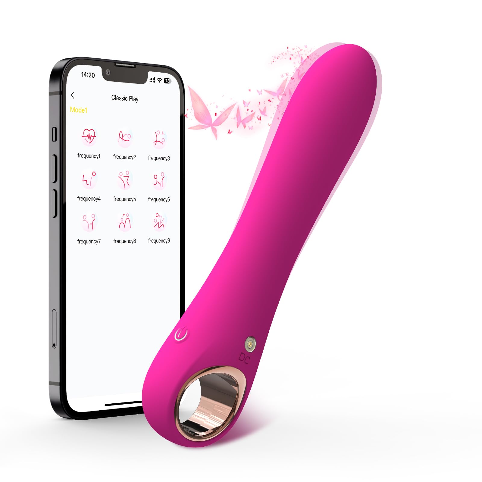 Tuitionua Adult Sex Toys Dildo - APP Control G Spot Dildos Vibrator for Woman, Clitoral Stimulator with 10 Vibration Modes, Adult Toys for Women and Couples(APP Pink): APP-Pink