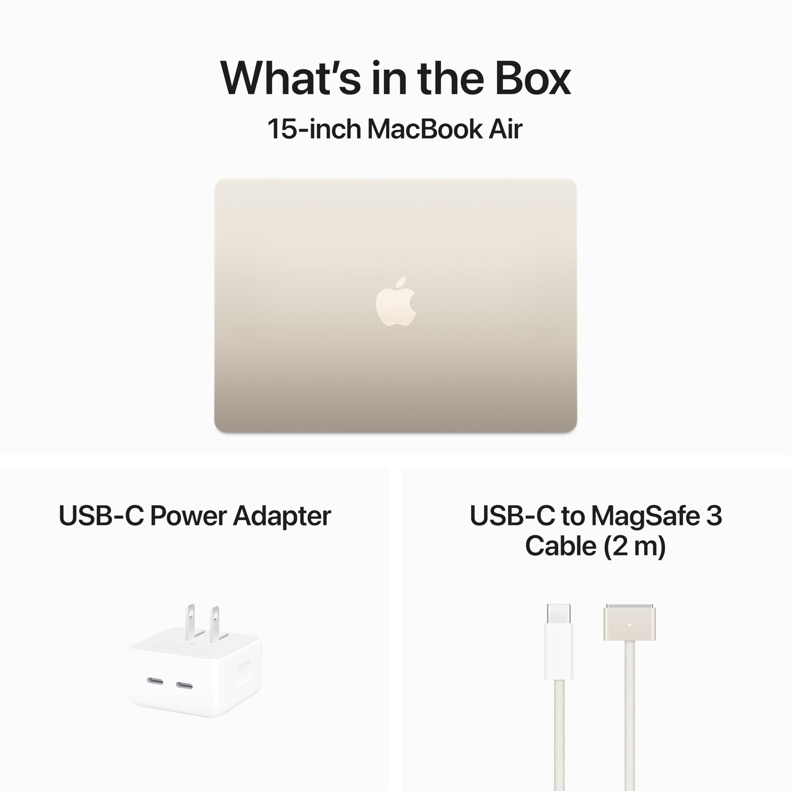 Apple 2024 MacBook Air 15-inch Laptop with M3 chip: Built for Apple Intelligence, 15.3-inch Liquid Retina Display, 8GB Unified Memory, 256GB SSD Storage, Backlit Keyboard, Touch ID; Midnight: 24GB Unified Memory, 512GB SSD Storage Starlight without AppleCare+