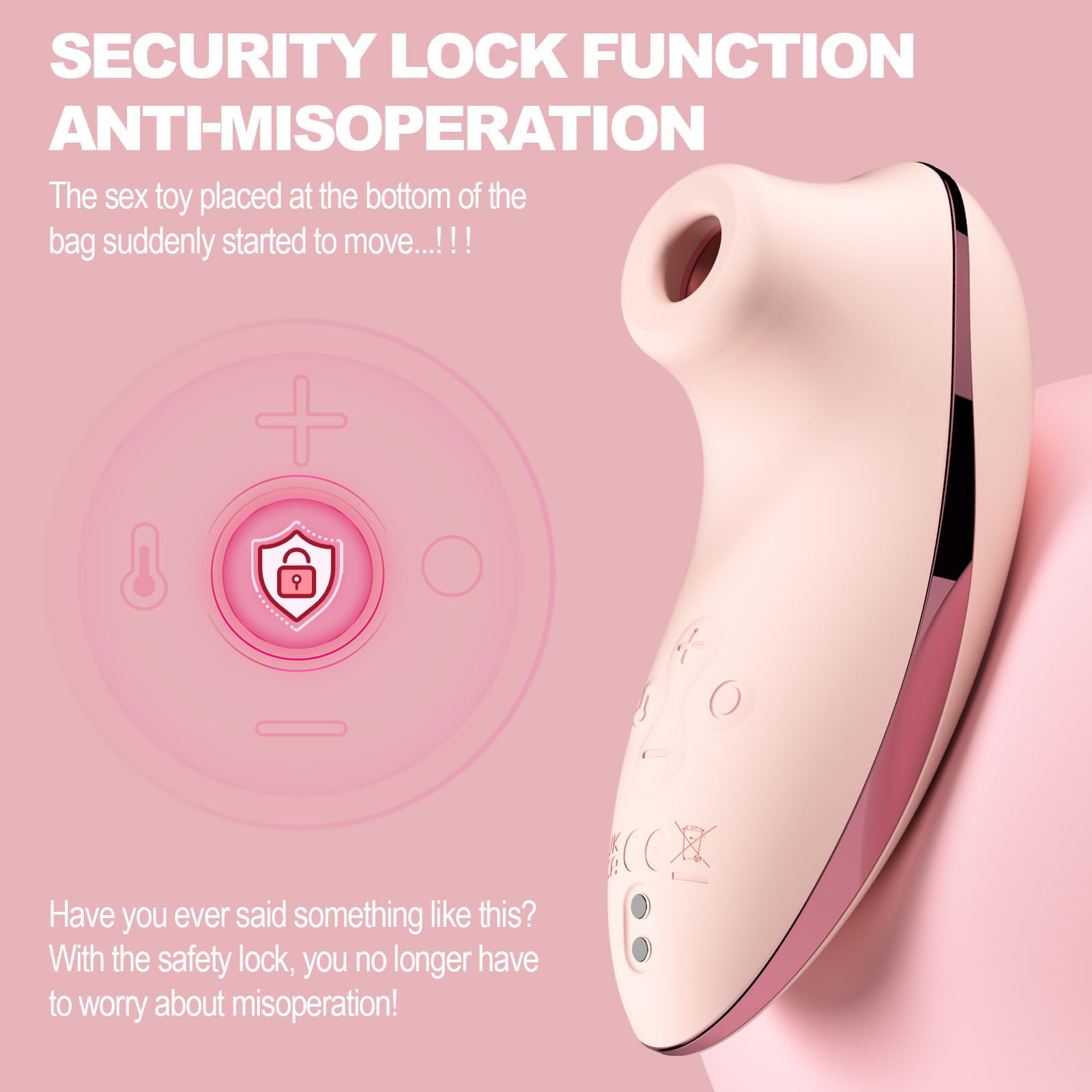 Sucking Vibrator Adult Sex Toys - Heating Pulse Pure Sucker APP Remote Clitoral Vibrator with 5 * 5 Suction, Clitoris Nipple Stimulator Waterproof Rose Sex Toys for Women Female Couples Pleasure: Pink