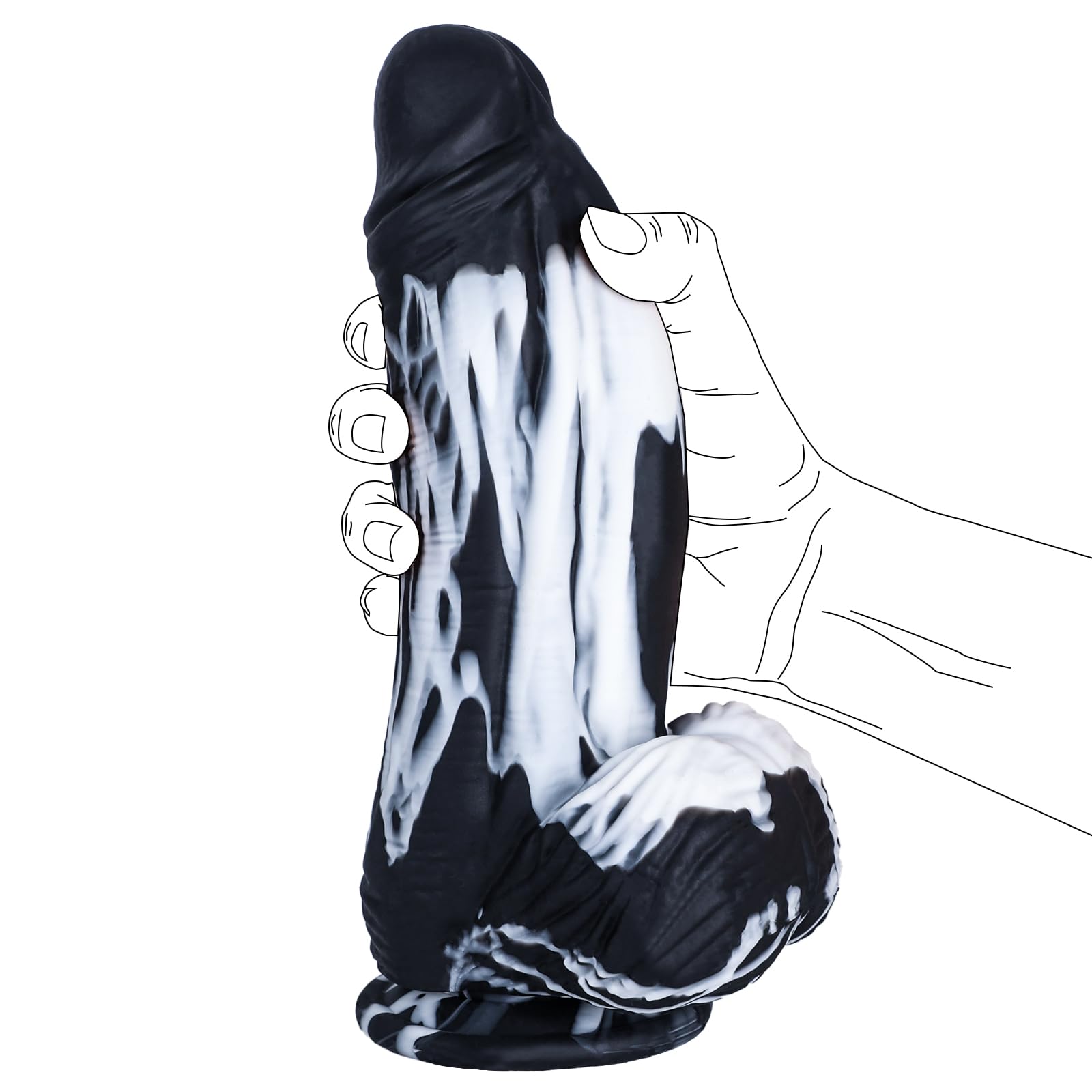 2.68" Diameter Huge Thick Dargon Dildo, 10 inch Silicone Big Dildos Monster Cock with Strong Suction Cup for Hands-Free Play, Gaint Black Dildo Adult Sex Toys for Women Men G-spot Anal Stimulation: 2.68" Diameter Huge Thick Dargon Dildo, 10 inch Silicone Big Dildos Monster Cock with Strong Suction Cup for Hands-Free Play, Gaint Black Dildo Adult Sex Toys for Women Men G-spot Anal Stimulation