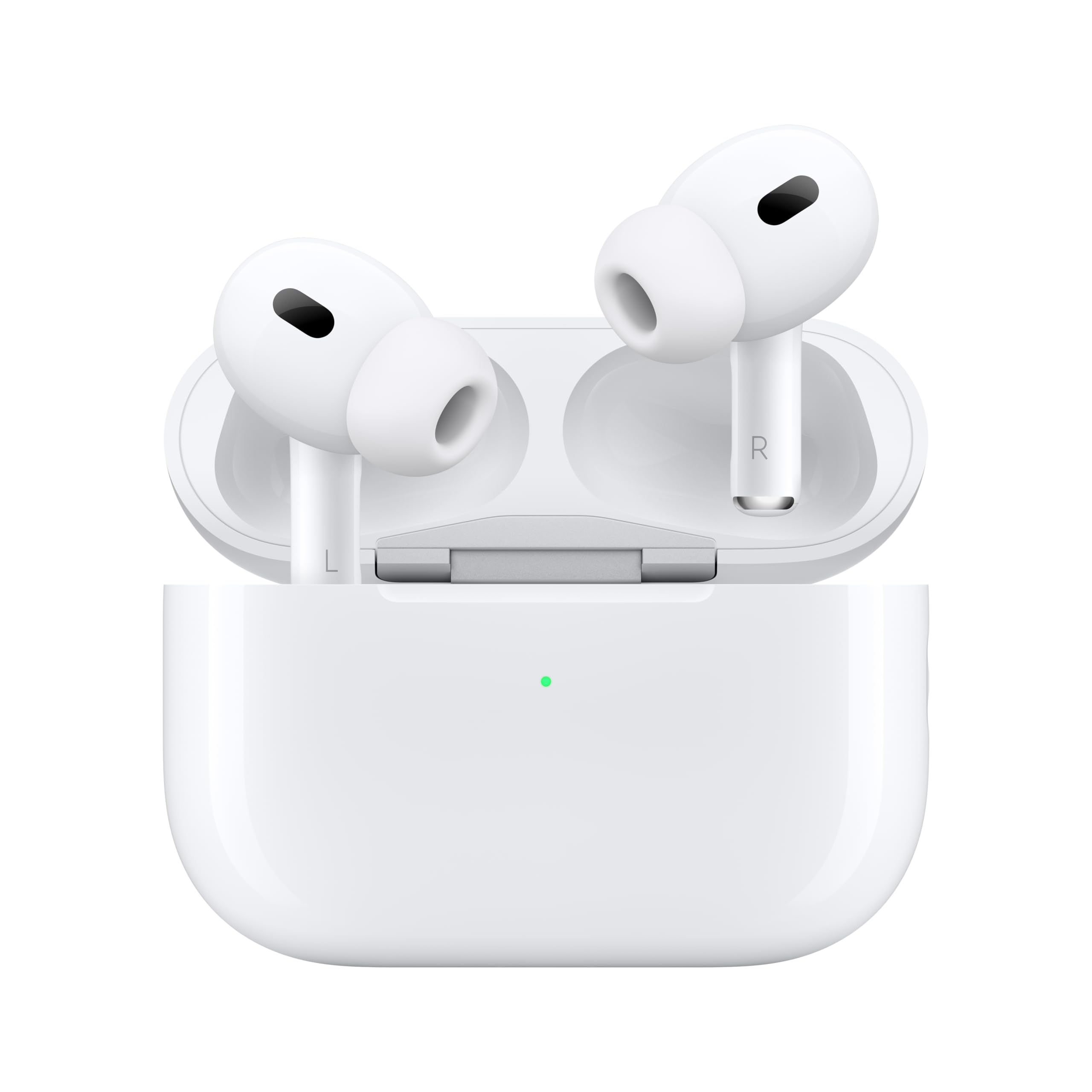 Apple AirPods Pro 2 Wireless Earbuds, Active Noise Cancellation, Hearing Aid Feature, Bluetooth Headphones, Transparency, Personalized Spatial Audio, High-Fidelity Sound, H2 Chip, USB-C Charging: Without AppleCare+