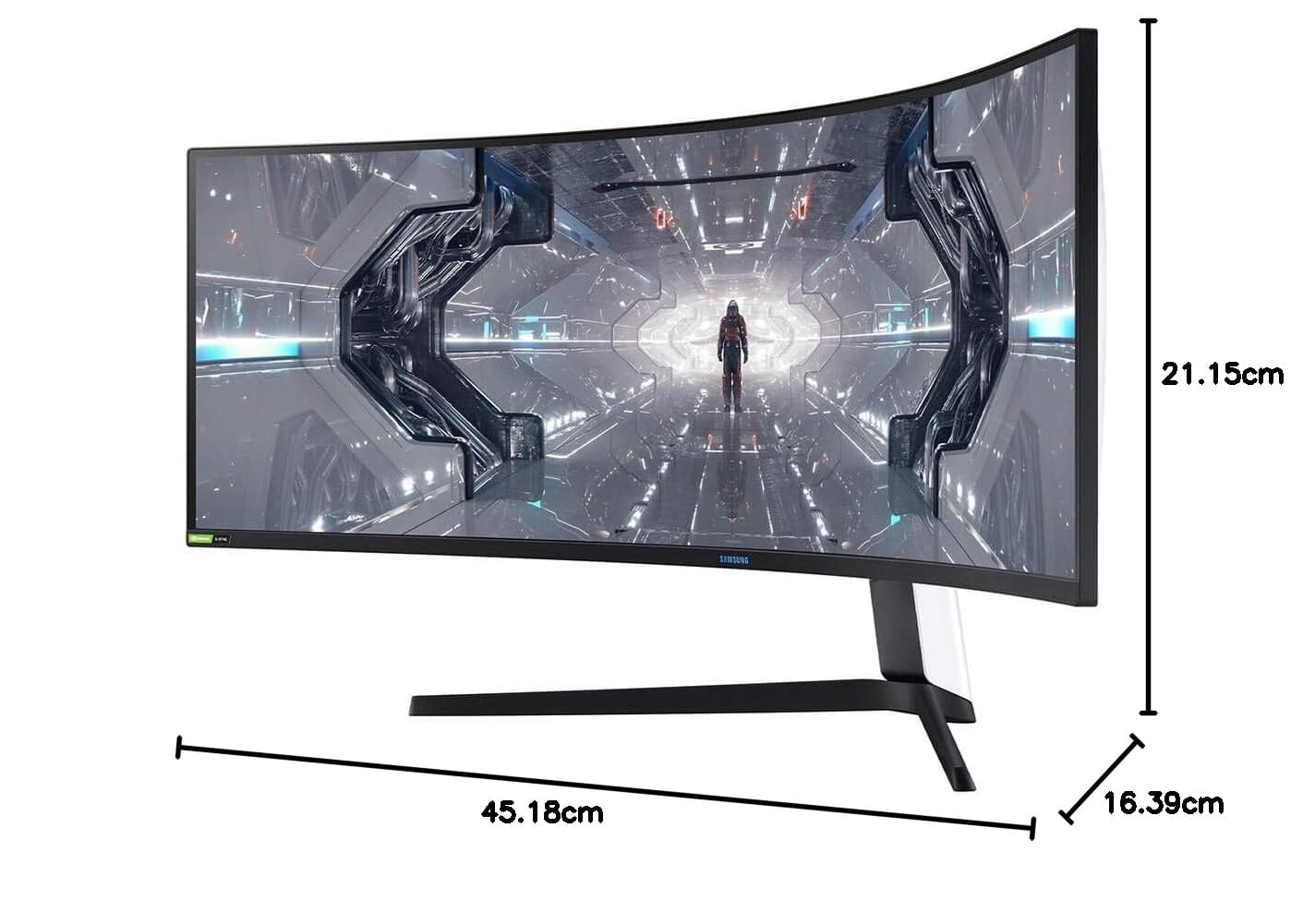 SAMSUNG 49-Inch Odyssey G9 Series DQHD 1000R Curved Gaming Monitor, 1ms(GtG), VESA DisplayHDR 1000, 240Hz, AMD FreeSync Premium Pro, Height Adjustable Stand, LS49CG954ENXZA, 2024 - Image 2