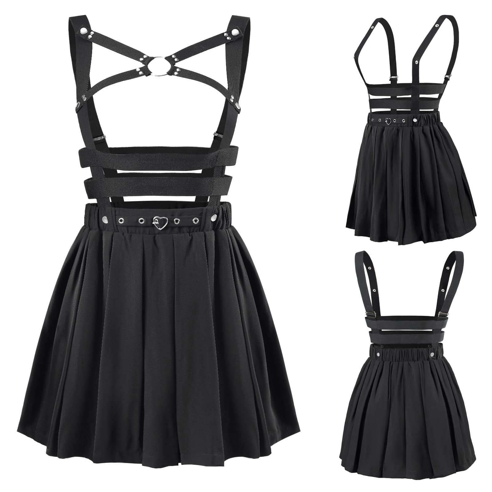 Littleforbig Overall Skirt Romper - Pleated Bondage Detachable Jumperskirt thumbnail 6