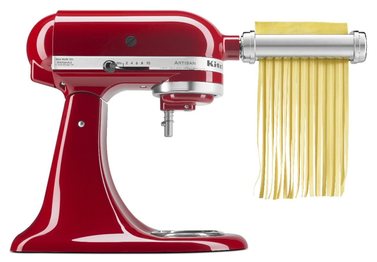 KitchenAid Artisan Series 5 Quart Tilt Head Stand Mixer with Pouring Shield KSM150PS,: Aqua Sky Mixer + Pasta Attachment set