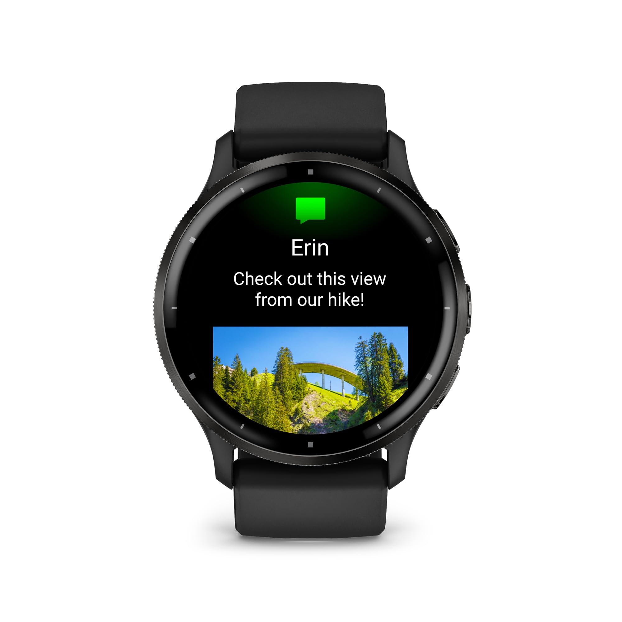Garmin Venu 3S Running GPS Smartwatch with AMOLED Display, Advanced Health, Fitness Features, Up to 14 Day Battery Life with Signature Power Bundle | Slate with Pebble Gray Silicone Band