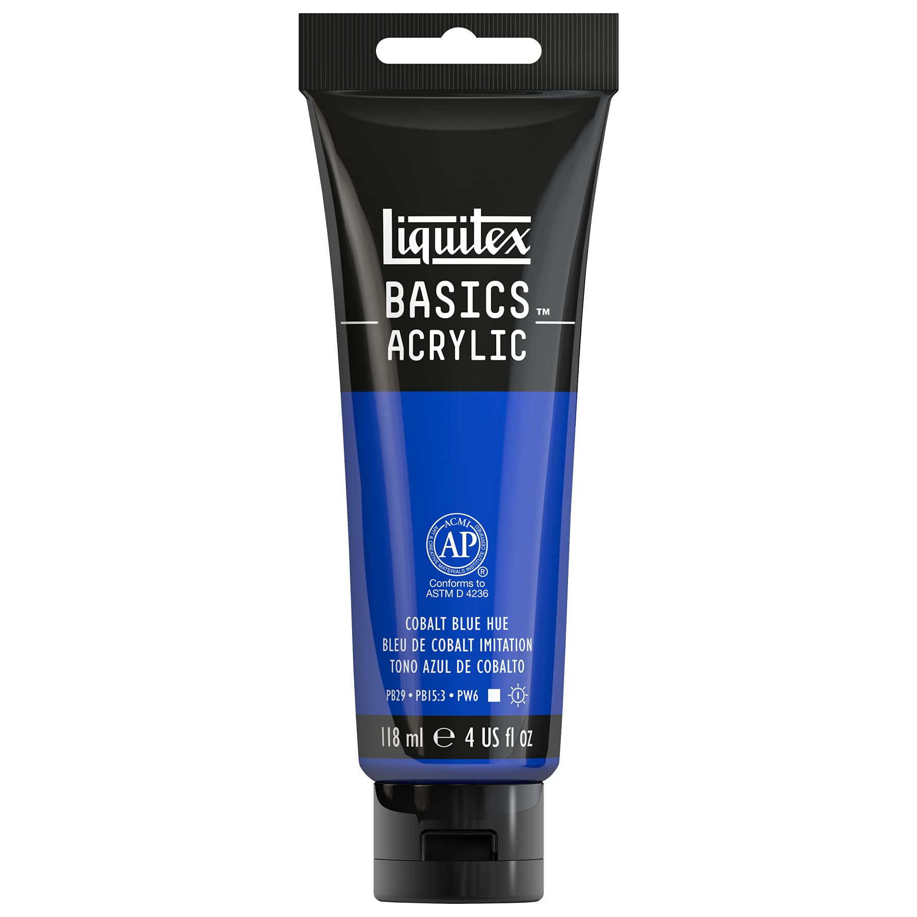 Liquitex BASICS Acrylic Paint, 118ml (4-oz) Tube, Medium Magenta: Cobalt Blue Hue 4 Fl Oz (Pack of 1)