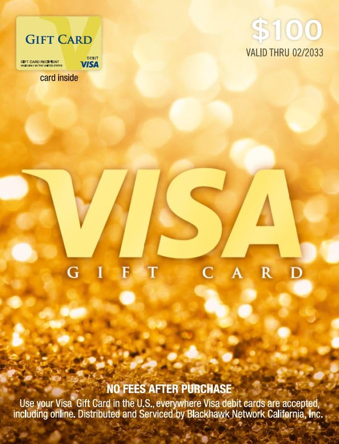 Visa $100 Gift Card (plus $5.95 Purchase Fee): Visa $100 Gift Card (plus $5.95 Purchase Fee)
